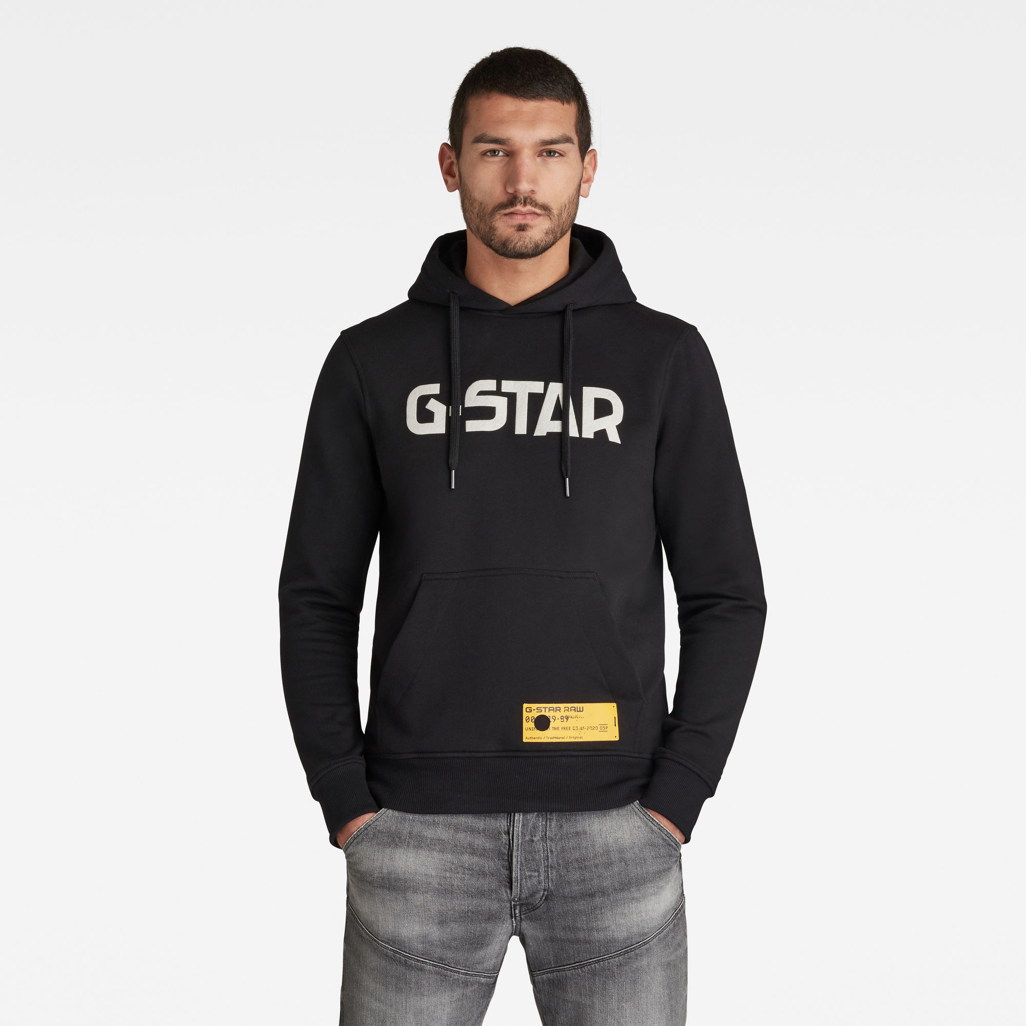 G-Star RAW Heren G-Star Hoodie Zwart G-Star RAW Heren G-Star Hoodie Zwart