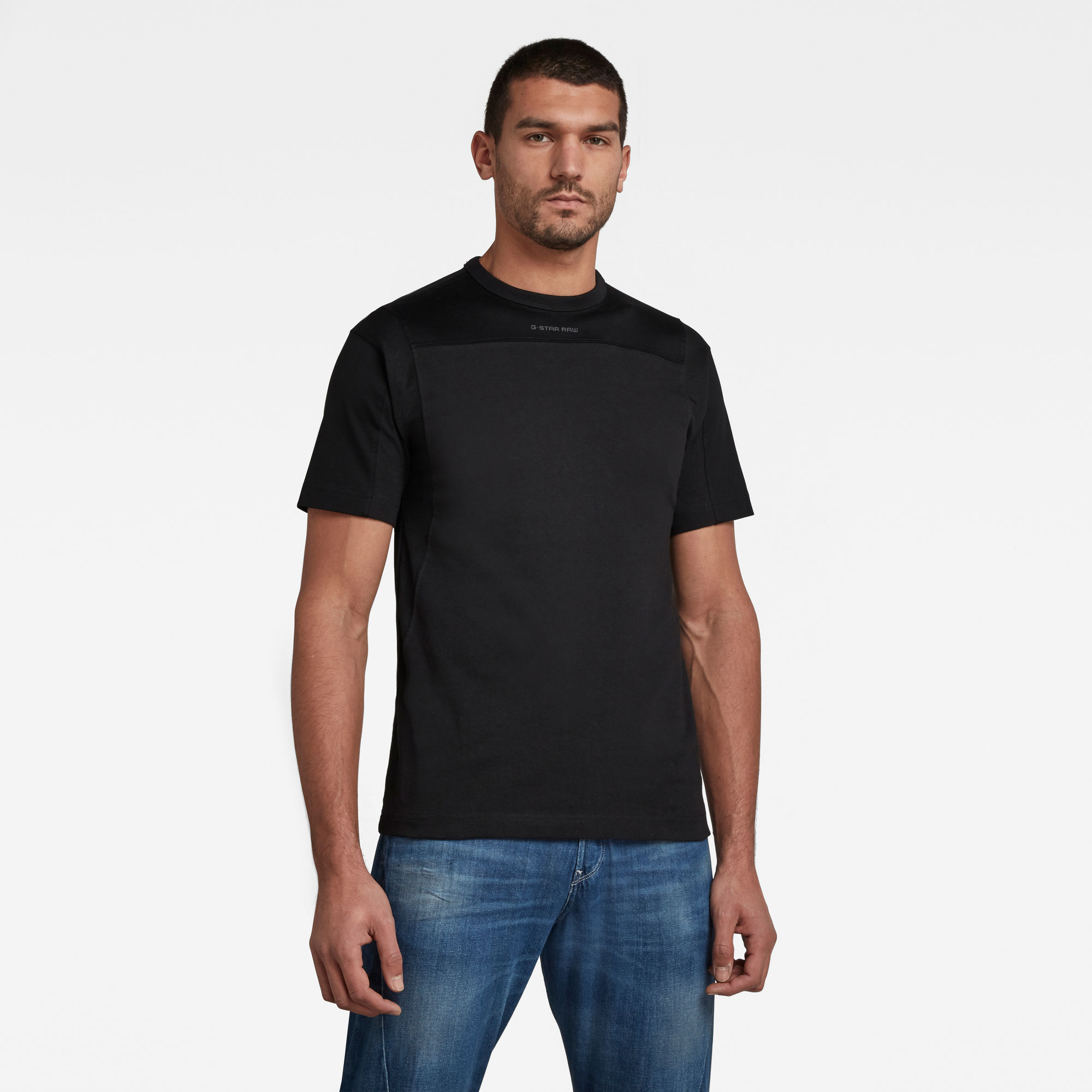 G-Star RAW Heren Moto Mesh Motac T-Shirt Zwart G-Star RAW Heren Moto Mesh Motac T-Shirt Zwart