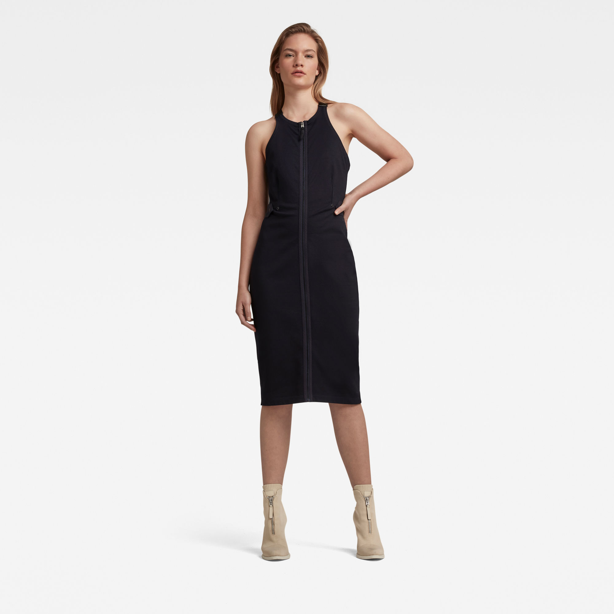 G-Star RAW Dames Jurk Slim Fit Dungaree Donkerblauw G-Star RAW Dames Jurk Slim Fit Dungaree Donkerblauw