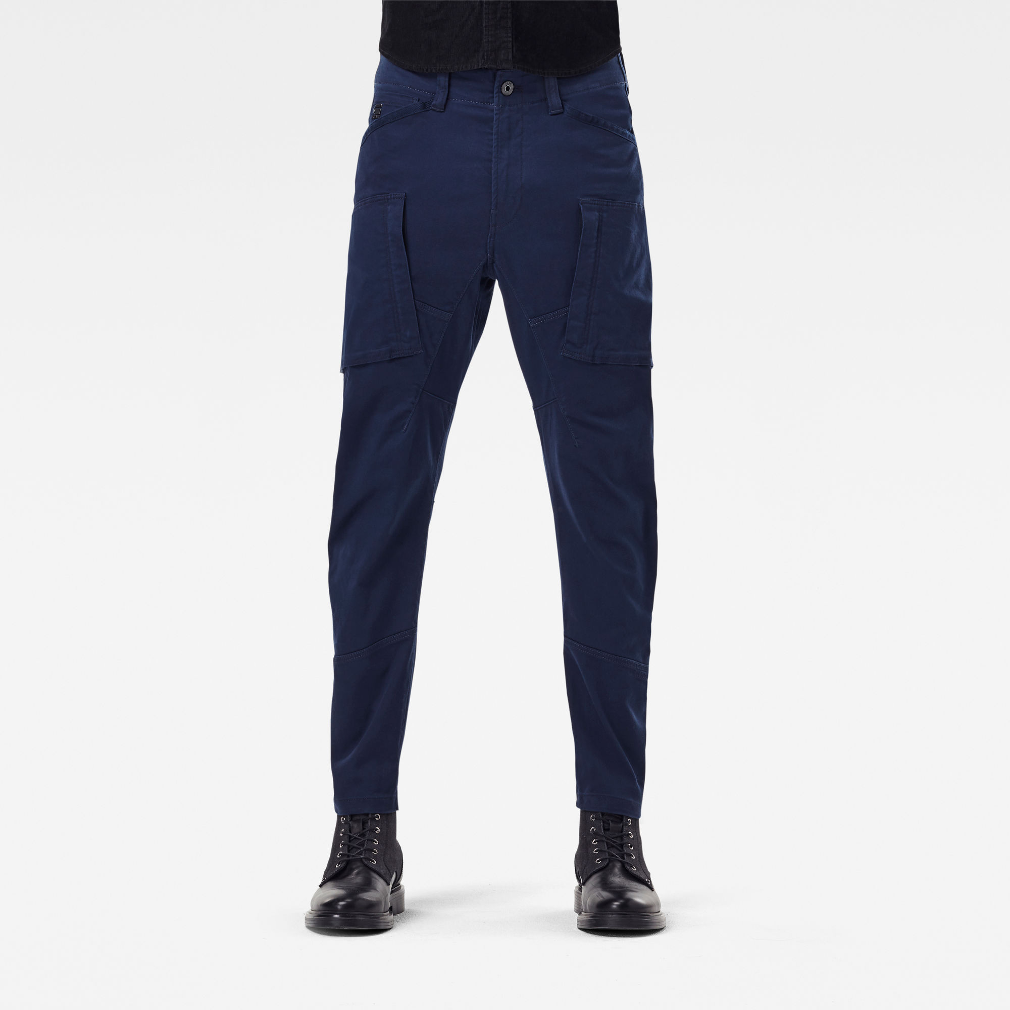 G-Star RAW Heren Zip Pocket 3D Skinny Cargo Broek Donkerblauw G-Star RAW Heren Zip Pocket 3D Skinny Cargo Broek Donkerblauw