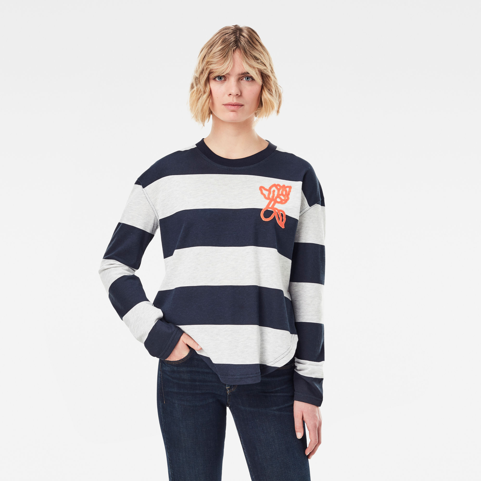 G-Star RAW Dames Striped Tweater Meerkleurig G-Star RAW Dames Striped Tweater Meerkleurig