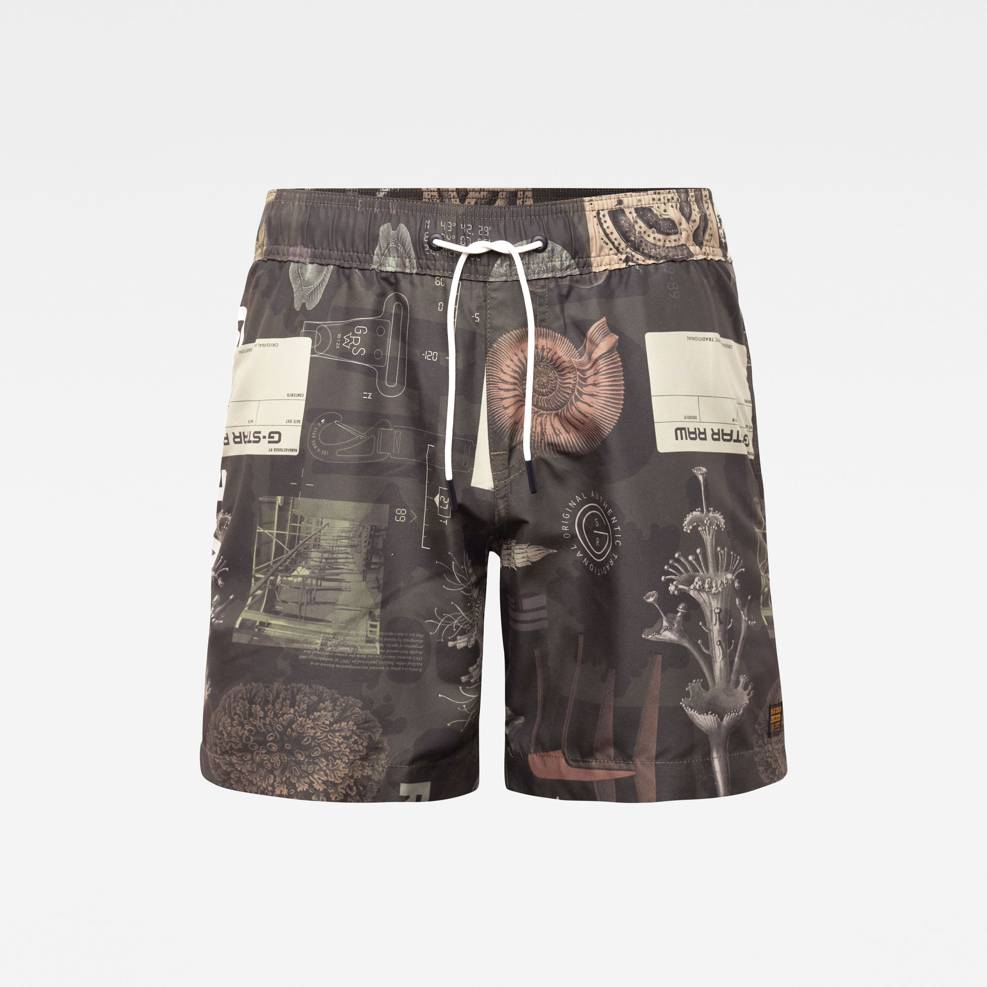 G-Star RAW Heren Dirik Zip All Over Print Zwembroek Meerkleurig G-Star RAW Heren Dirik Zip All Over Print Zwembroek Meerkleurig