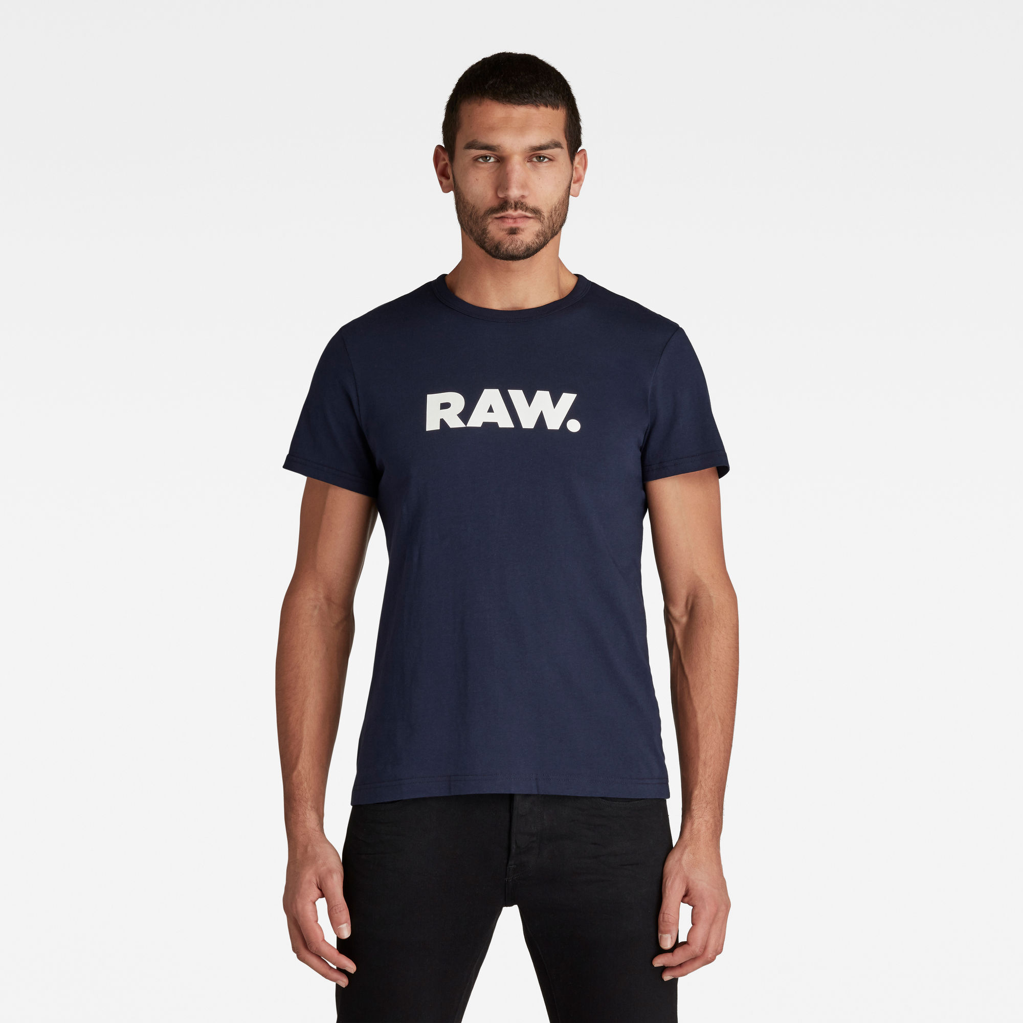 G-Star RAW Heren Holorn T-Shirt Donkerblauw G-Star RAW Heren Holorn T-Shirt Donkerblauw