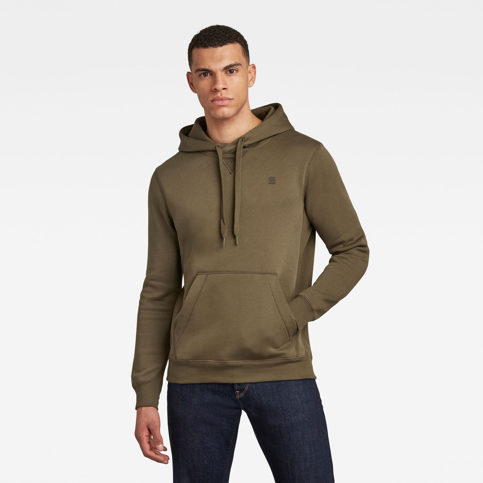 G-Star RAW Heren Premium Core Hoodie Groen G-Star RAW Heren Premium Core Hoodie Groen