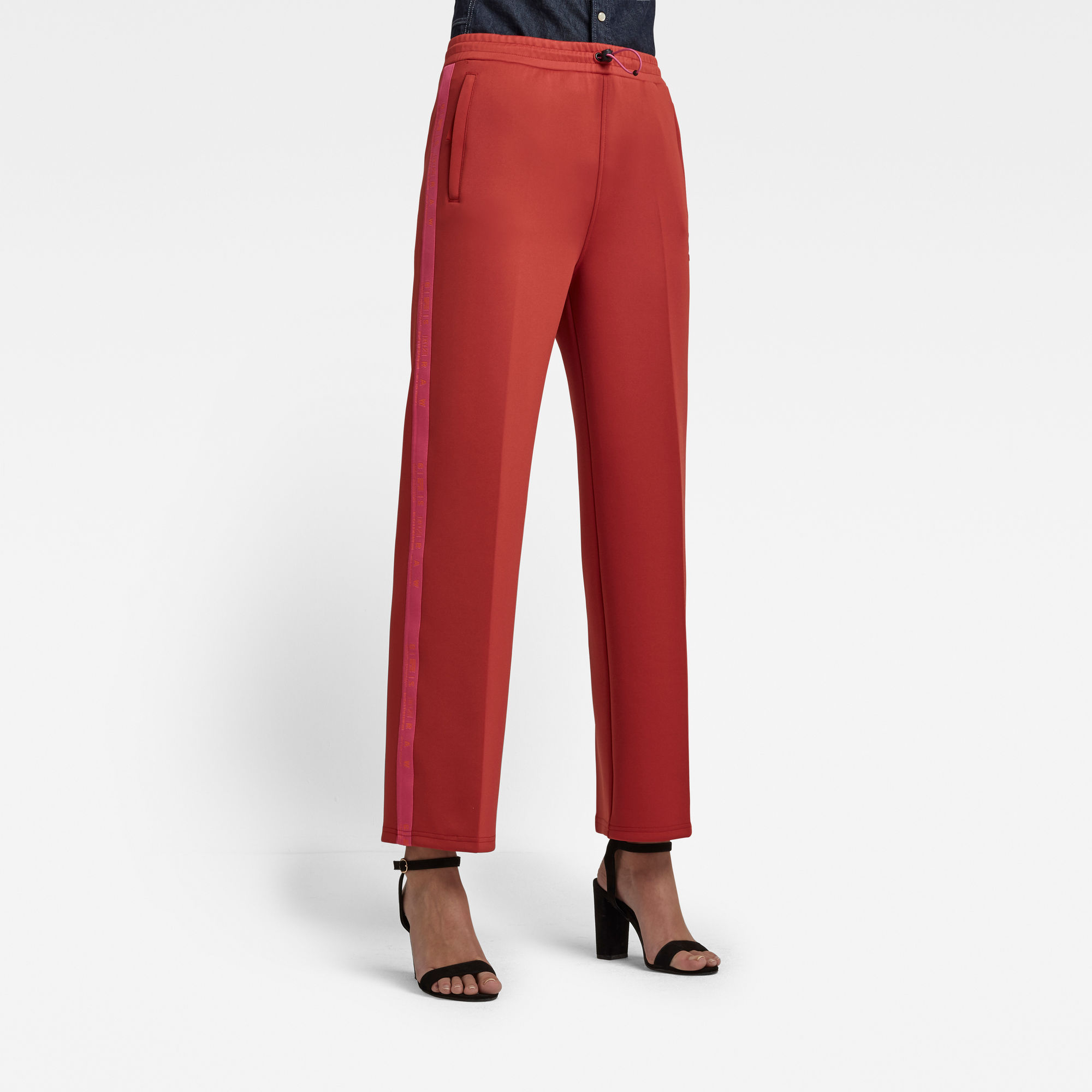G-Star RAW Dames Branded Tape Trainingsbroek Rood G-Star RAW Dames Branded Tape Trainingsbroek Rood