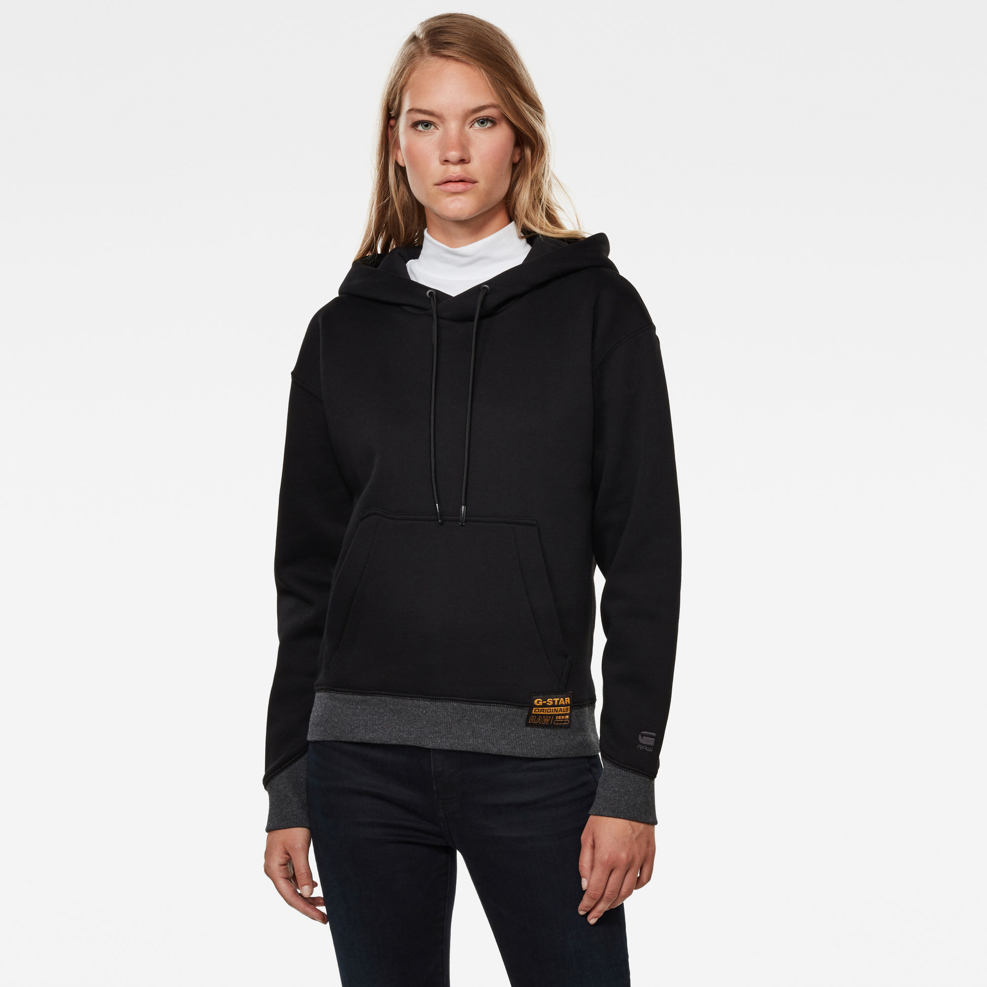 G-Star RAW Dames Premium Core Hooded Sweater Zwart G-Star RAW Dames Premium Core Hooded Sweater Zwart