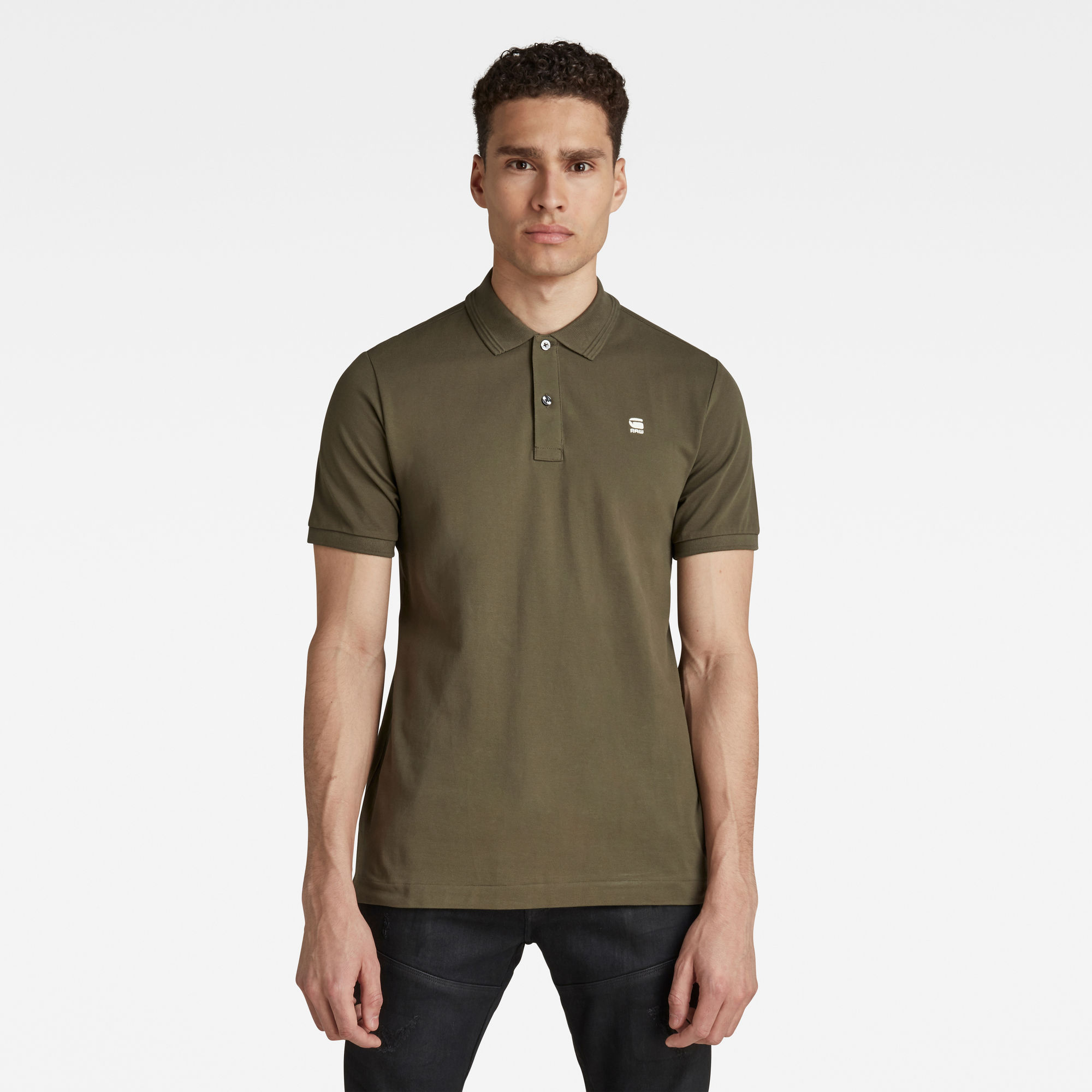 G-Star RAW Heren Dunda Slim Polo Groen G-Star RAW Heren Dunda Slim Polo Groen