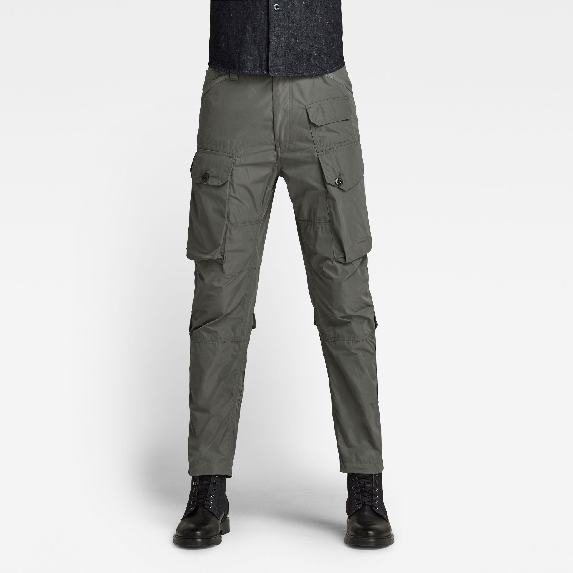G-Star RAW Heren Jungle Relaxed Tapered Cargo Broek Grijs G-Star RAW Heren Jungle Relaxed Tapered Cargo Broek Grijs