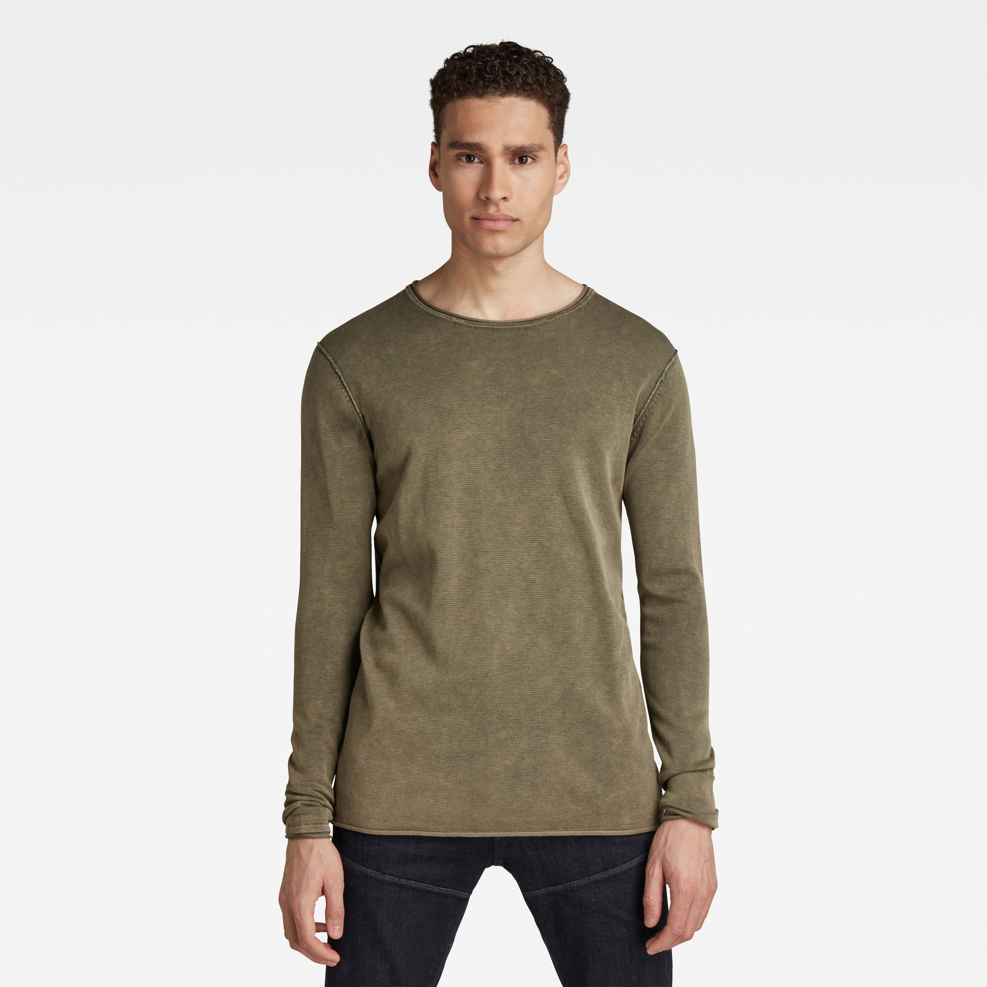 G-Star RAW Heren Bronek Knitted Sweater Groen G-Star RAW Heren Bronek Knitted Sweater Groen