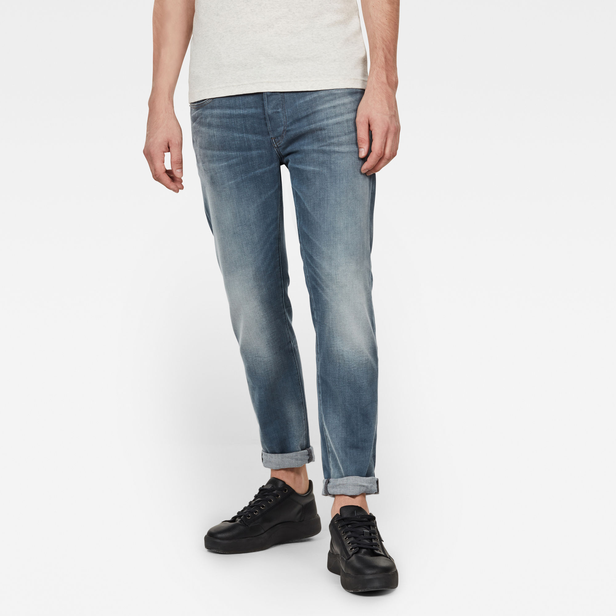 G-Star RAW Heren 3301 Slim Jeans Lichtblauw G-Star RAW Heren 3301 Slim Jeans Lichtblauw