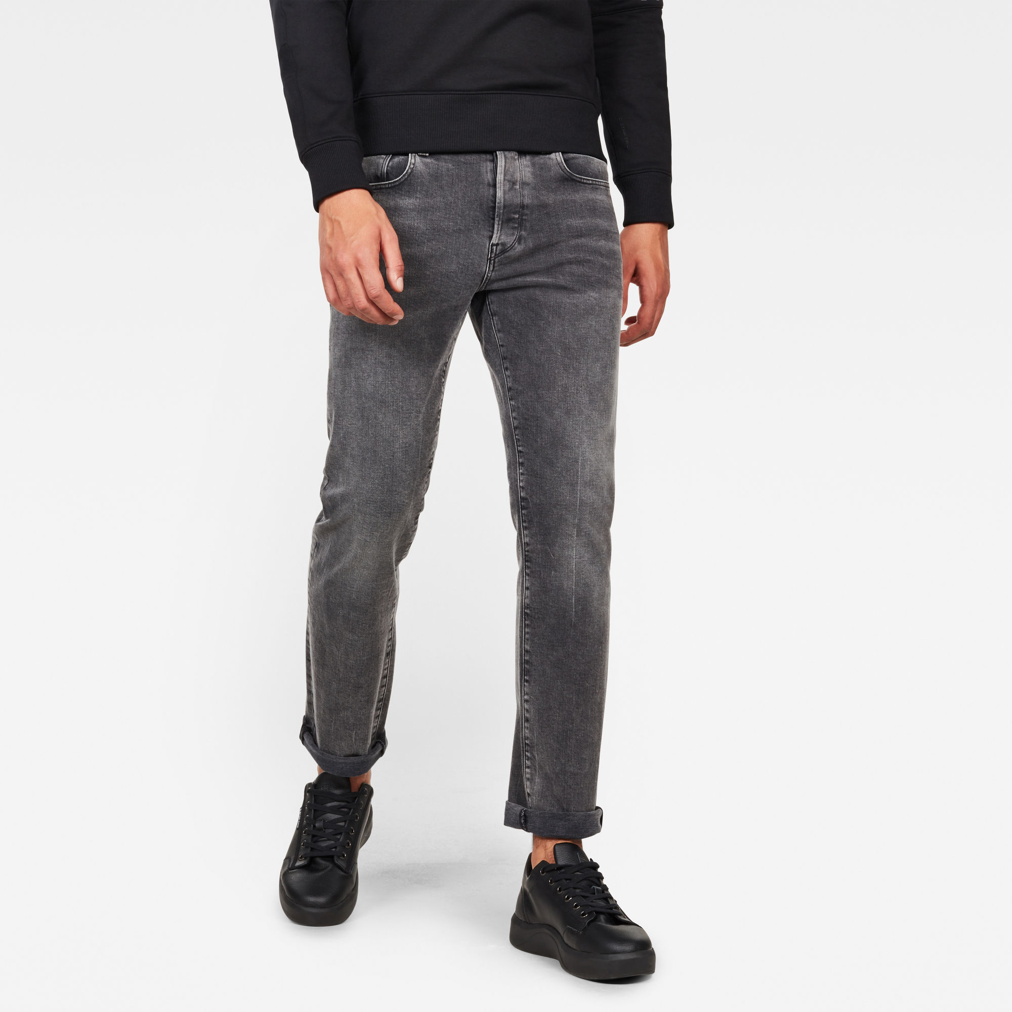 G-Star RAW Heren 3301 Regular Straight Jeans Grijs G-Star RAW Heren 3301 Regular Straight Jeans Grijs