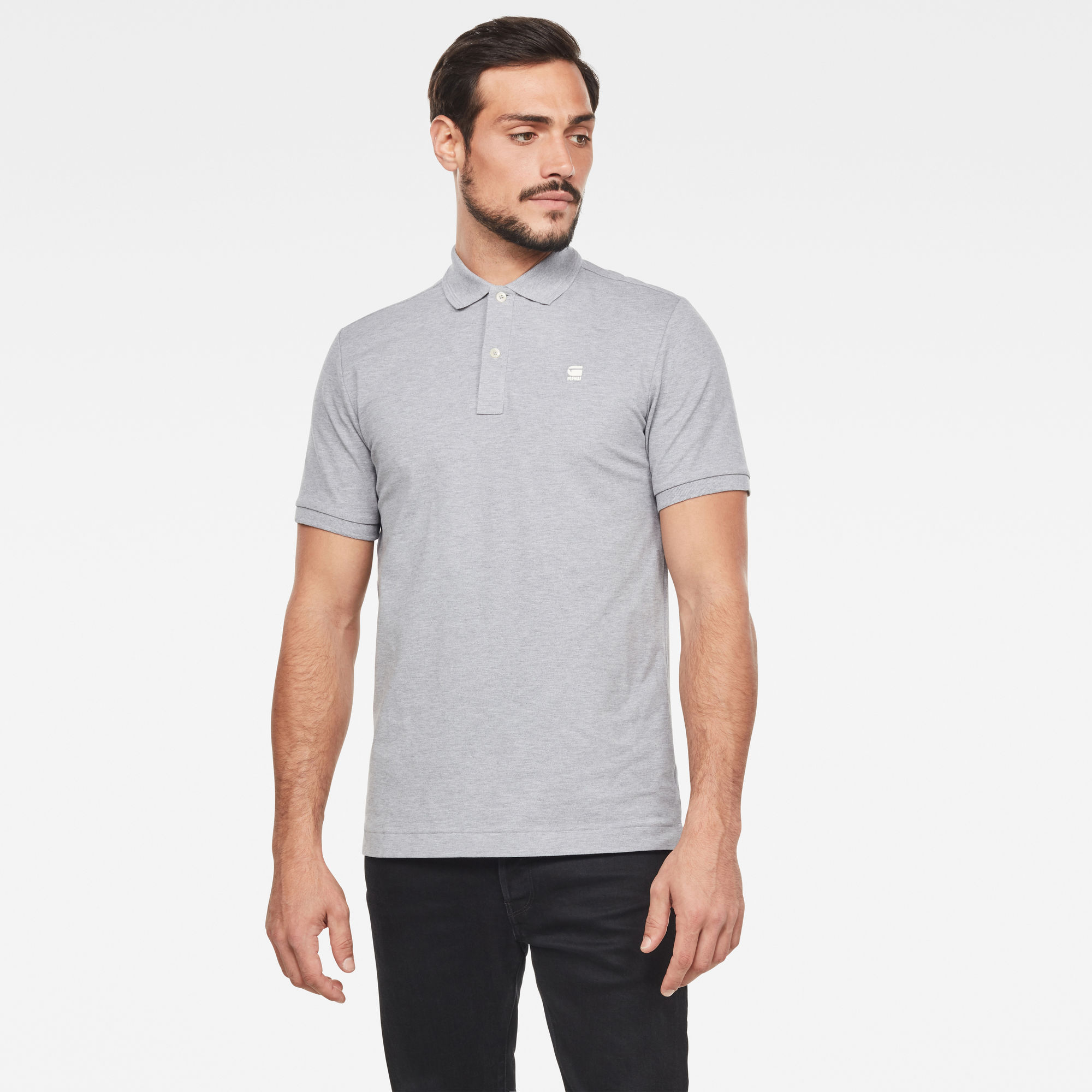 G-Star RAW Heren Dunda Slim Polo Grijs G-Star RAW Heren Dunda Slim Polo Grijs