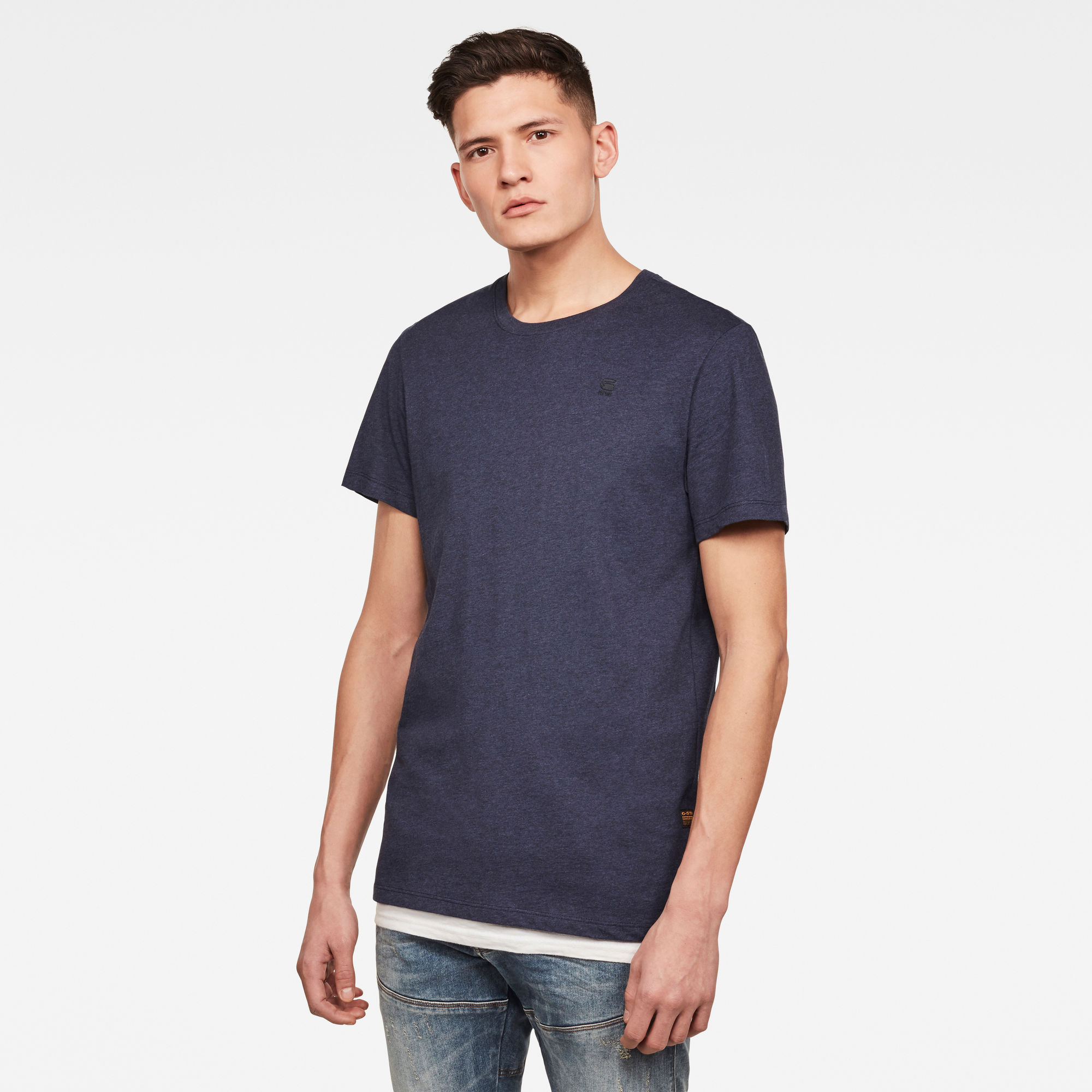 G-Star RAW Heren Base-S T-Shirt Donkerblauw G-Star RAW Heren Base-S T-Shirt Donkerblauw
