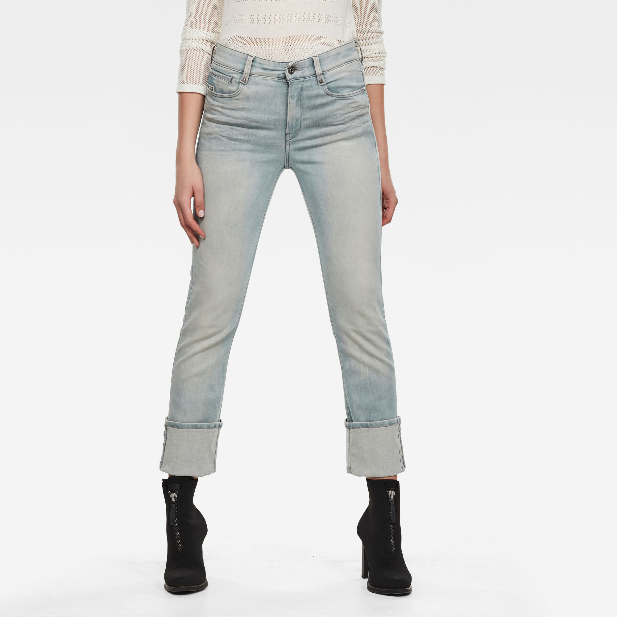 G-Star RAW Dames Noxer Straight Jeans Lichtblauw G-Star RAW Dames Noxer Straight Jeans Lichtblauw