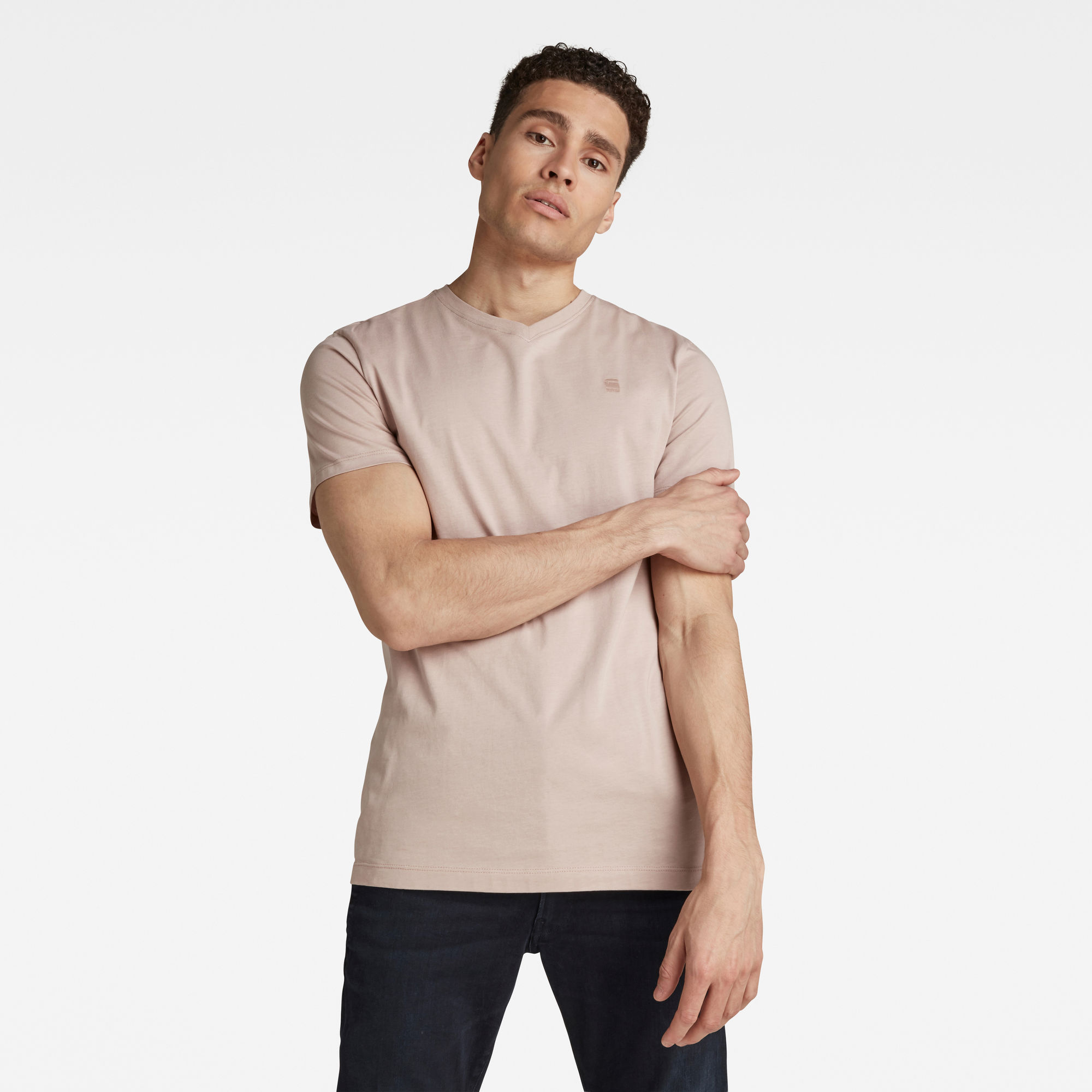 G-Star RAW Heren Base-S T-Shirt Roze G-Star RAW Heren Base-S T-Shirt Roze