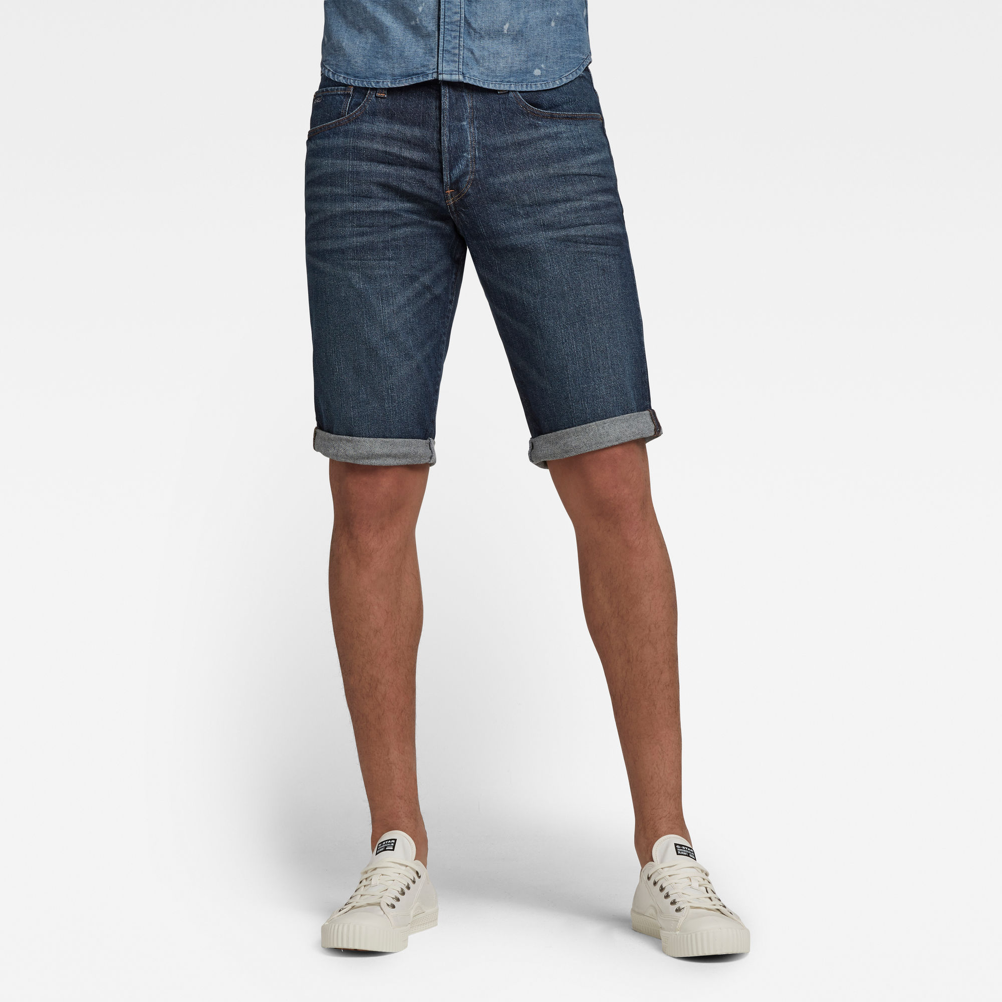 G-Star RAW Heren 3301 Short Donkerblauw G-Star RAW Heren 3301 Short Donkerblauw