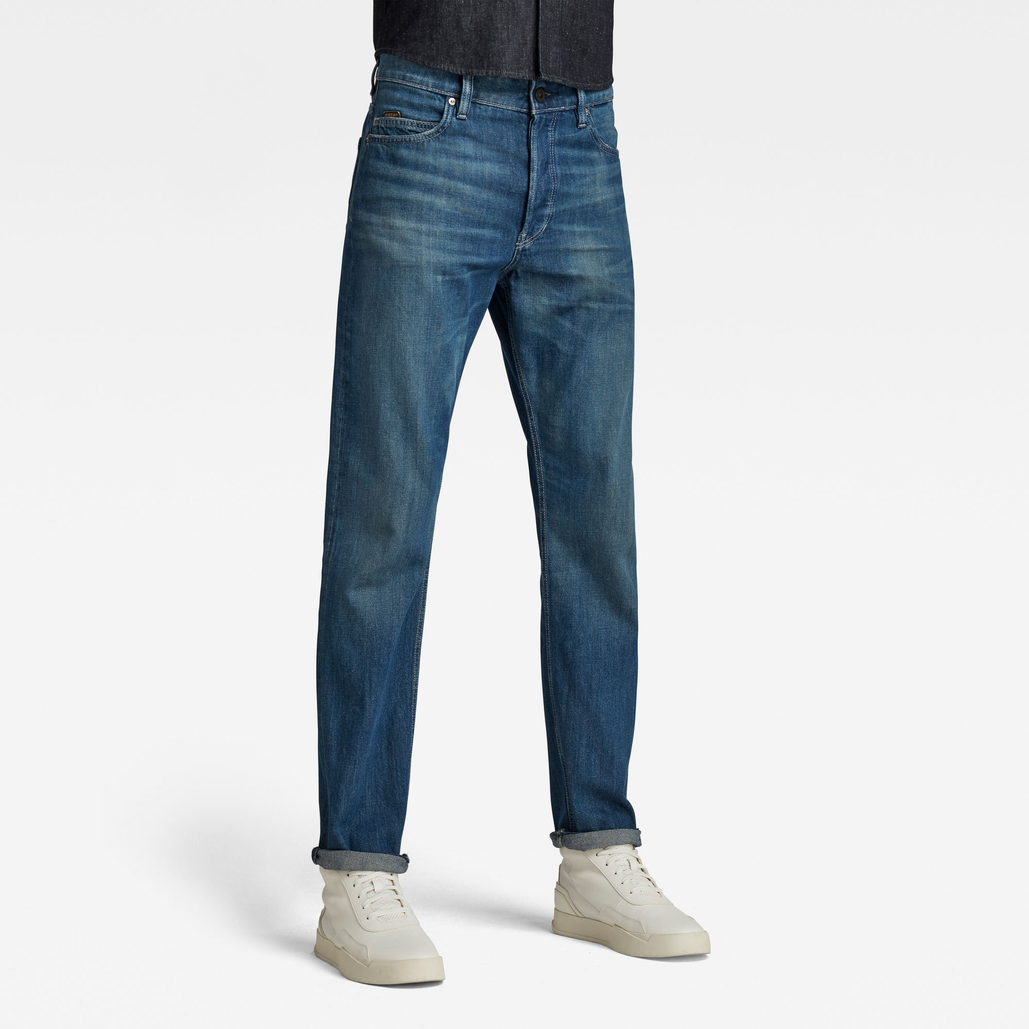 G-Star RAW Heren Triple A Straight Jeans C Blauw G-Star RAW Heren Triple A Straight Jeans C Blauw