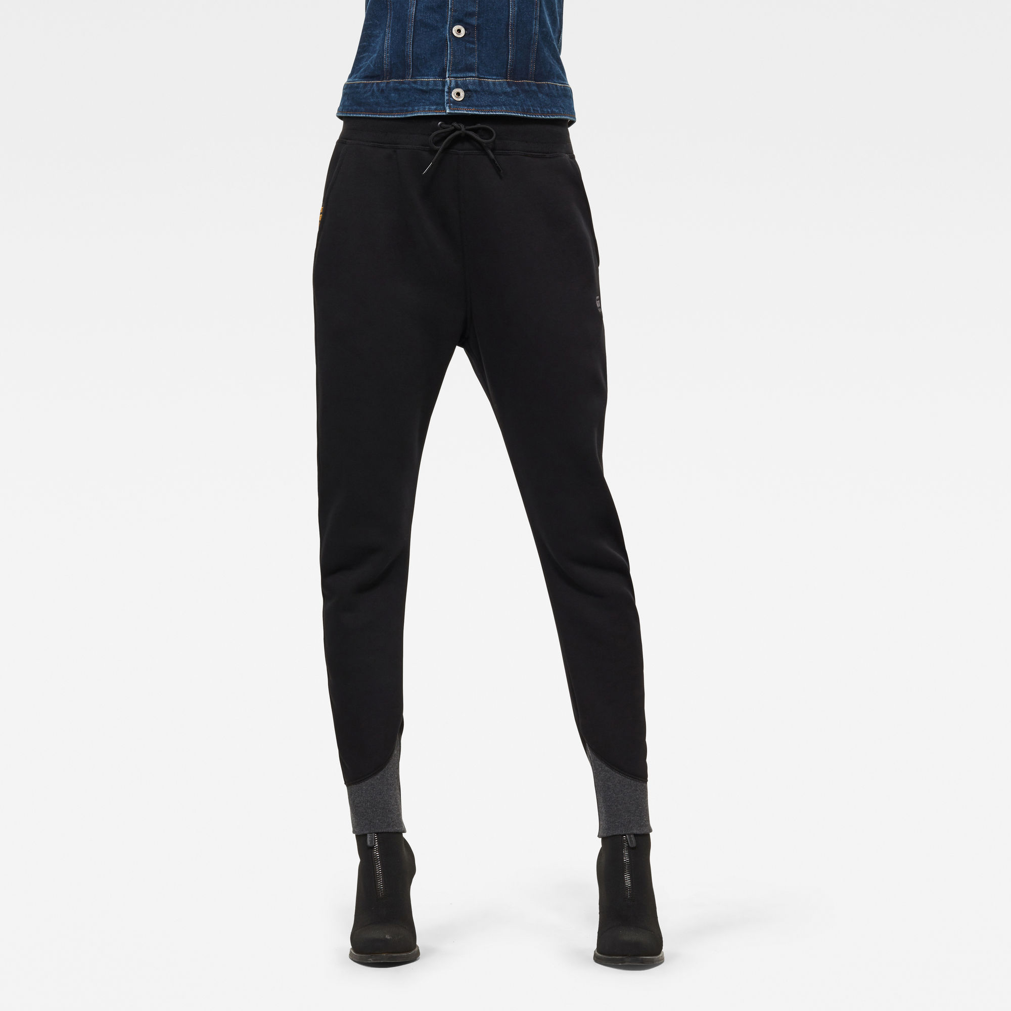 G-Star RAW Dames Premium core 3D Tapered Sweatpants Zwart G-Star RAW Dames Premium core 3D Tapered Sweatpants Zwart
