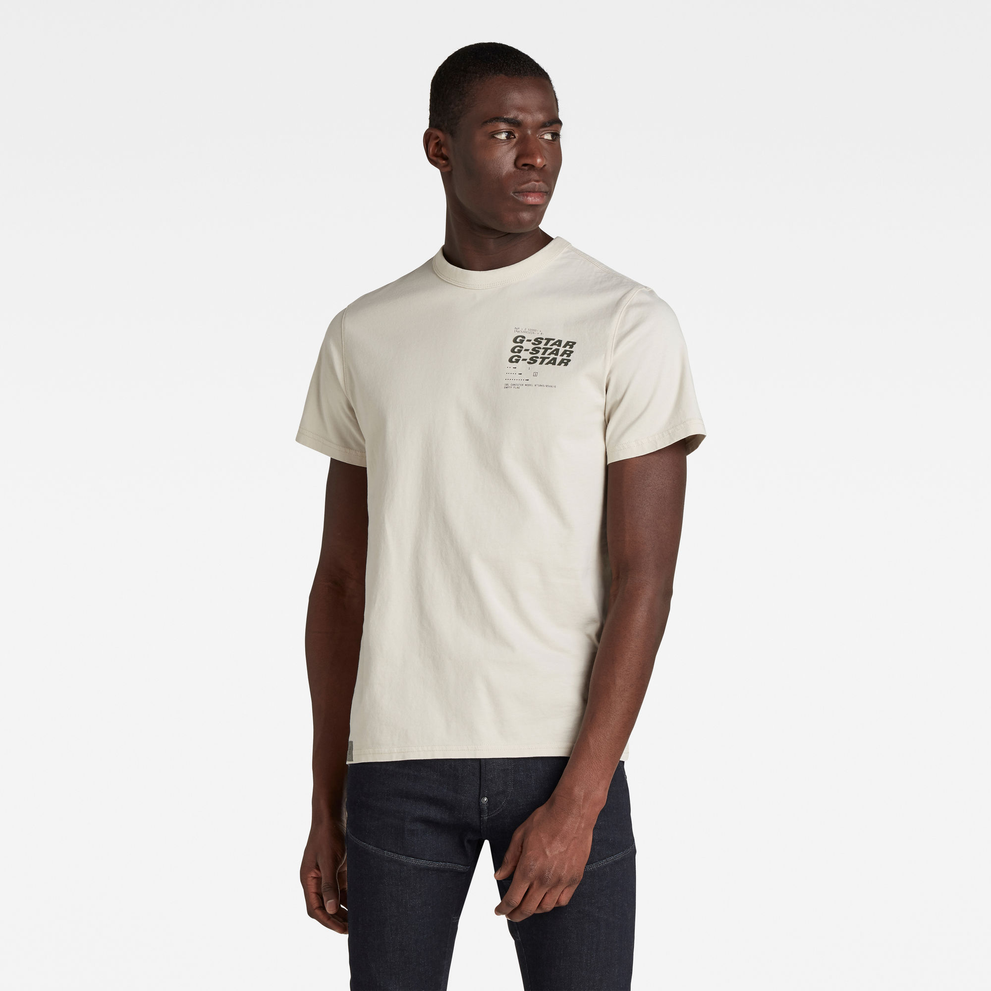 G-Star RAW Heren Big Back Graphic T-Shirt Beige G-Star RAW Heren Big Back Graphic T-Shirt Beige