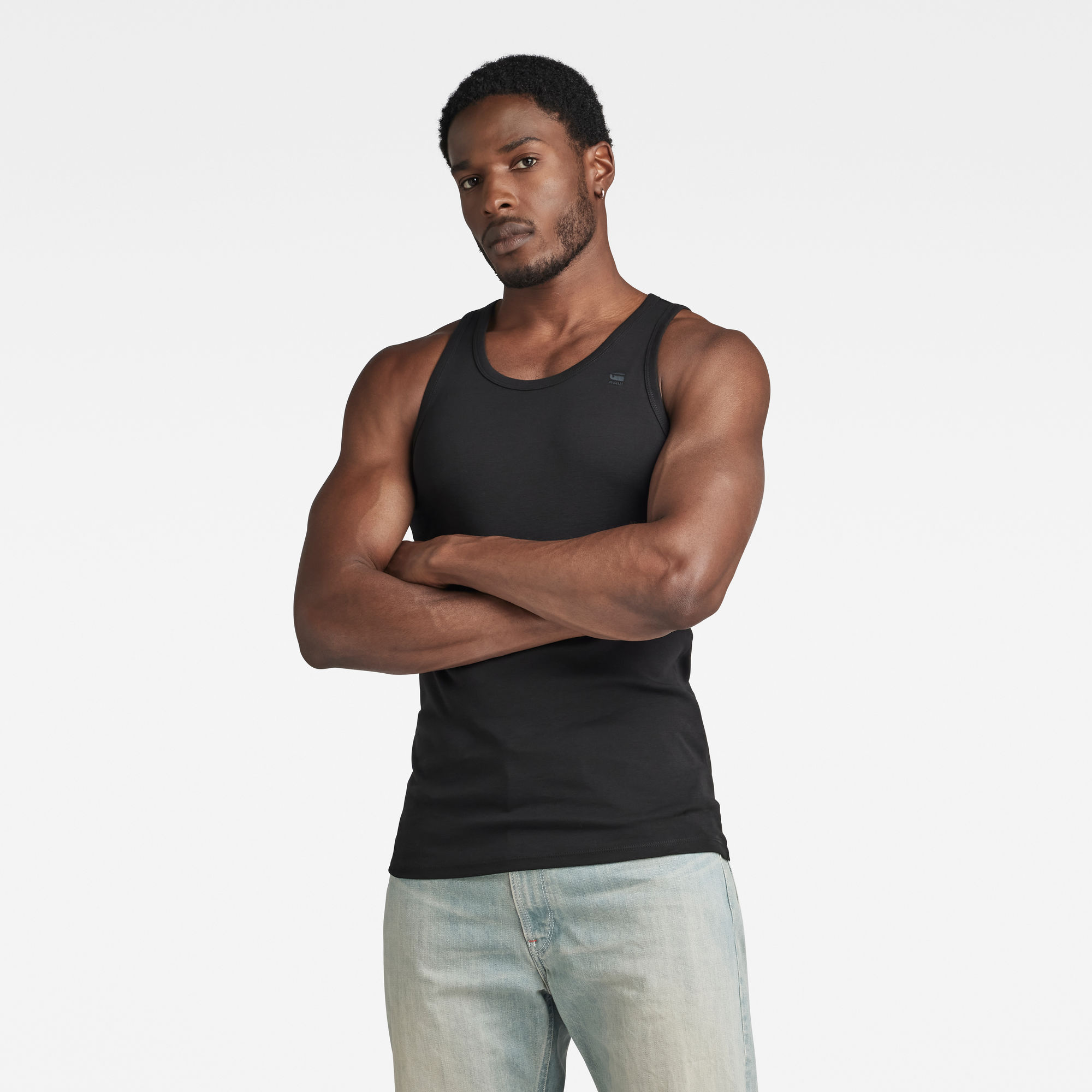 G-Star RAW Heren Basic Tanktop 2-Pack Zwart G-Star RAW Heren Basic Tanktop 2-Pack Zwart