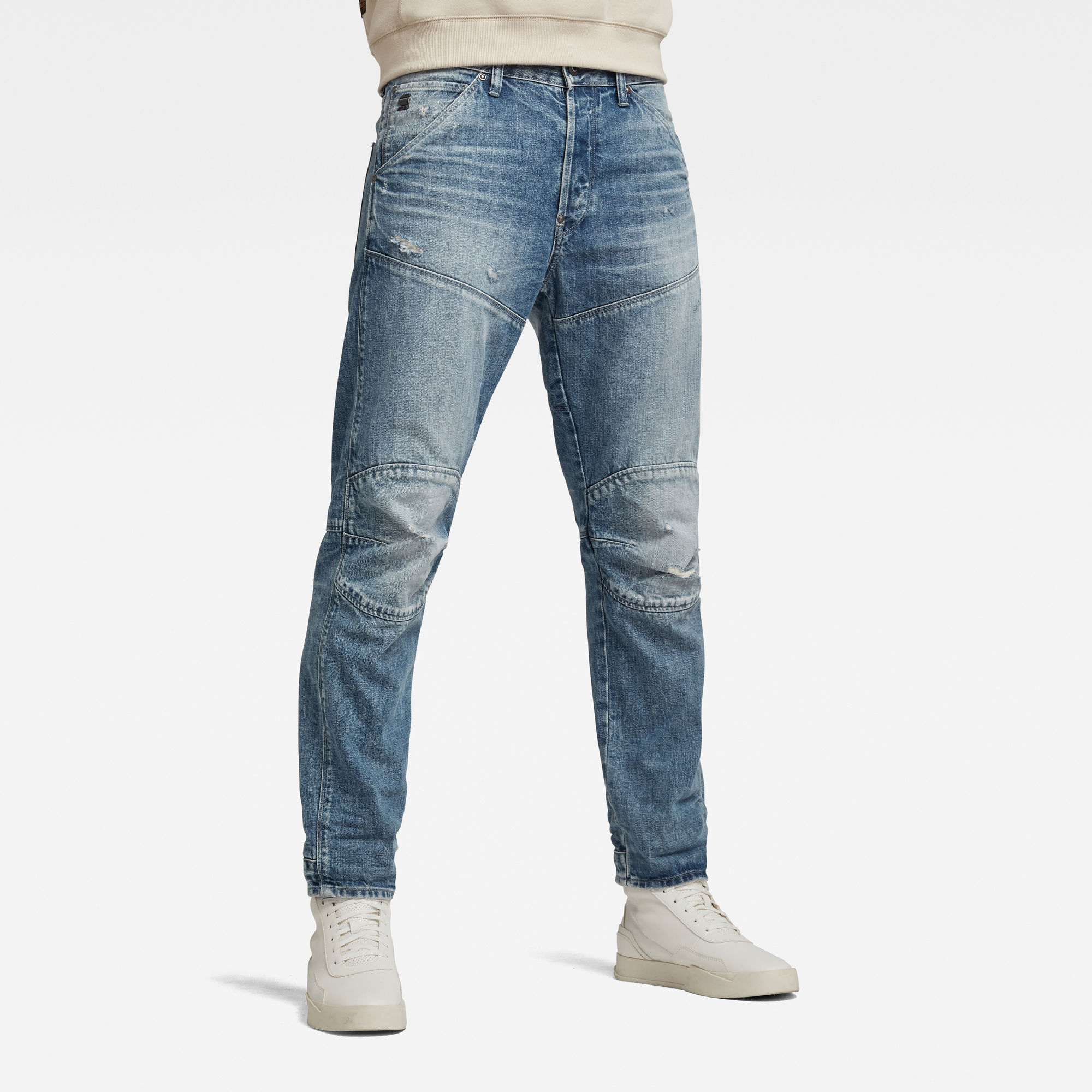 G-Star RAW Heren 5620 3D Original Relaxed Tapered Jeans Lichtblauw G-Star RAW Heren 5620 3D Original Relaxed Tapered Jeans Lichtblauw