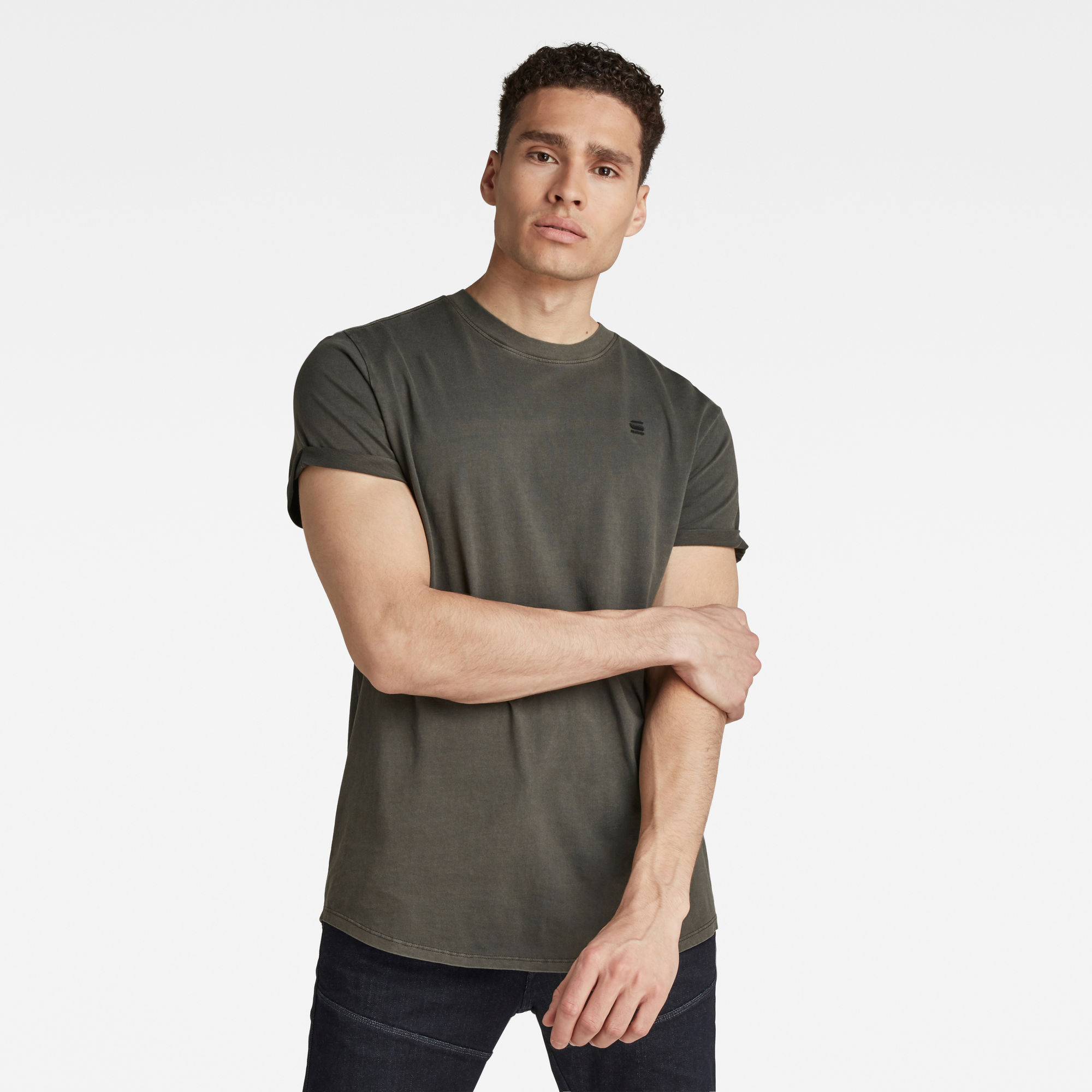G-Star RAW Heren Lash T-Shirt Grijs G-Star RAW Heren Lash T-Shirt Grijs