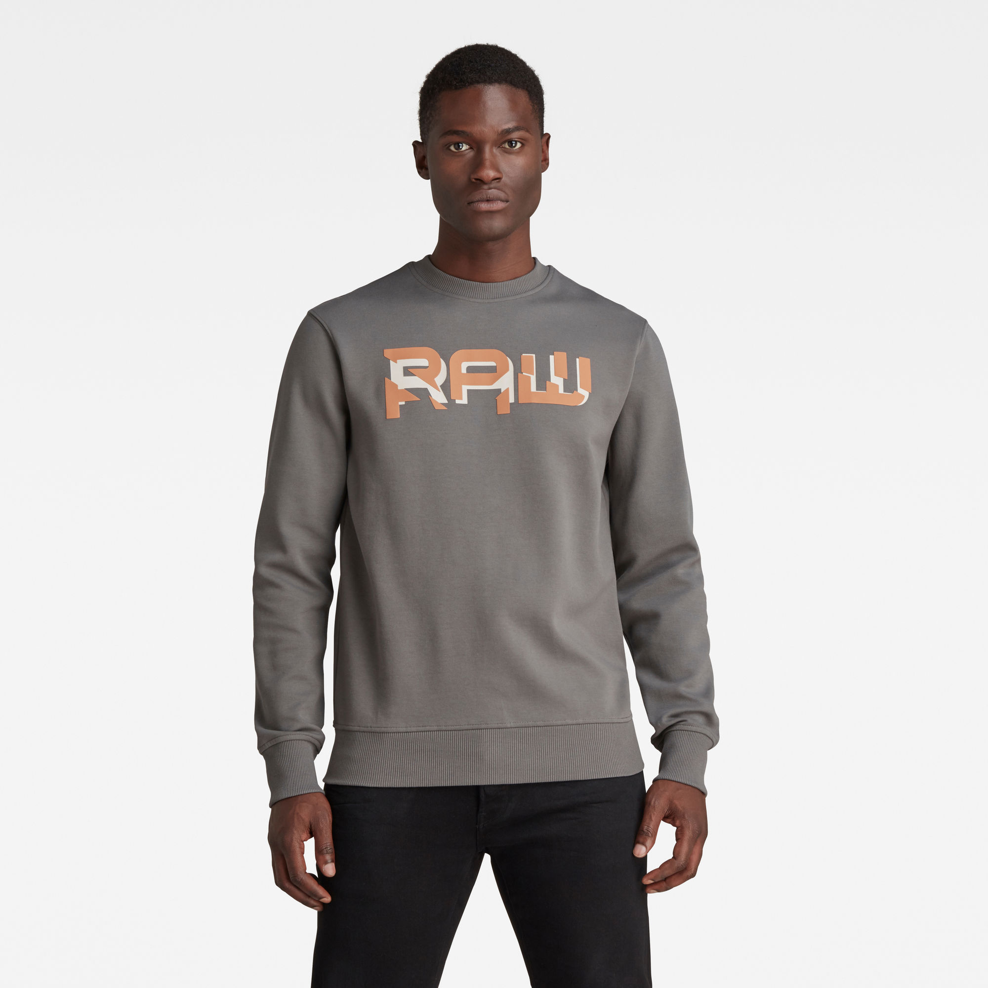 G-Star RAW Heren RAW. HD Sweater Grijs G-Star RAW Heren RAW. HD Sweater Grijs
