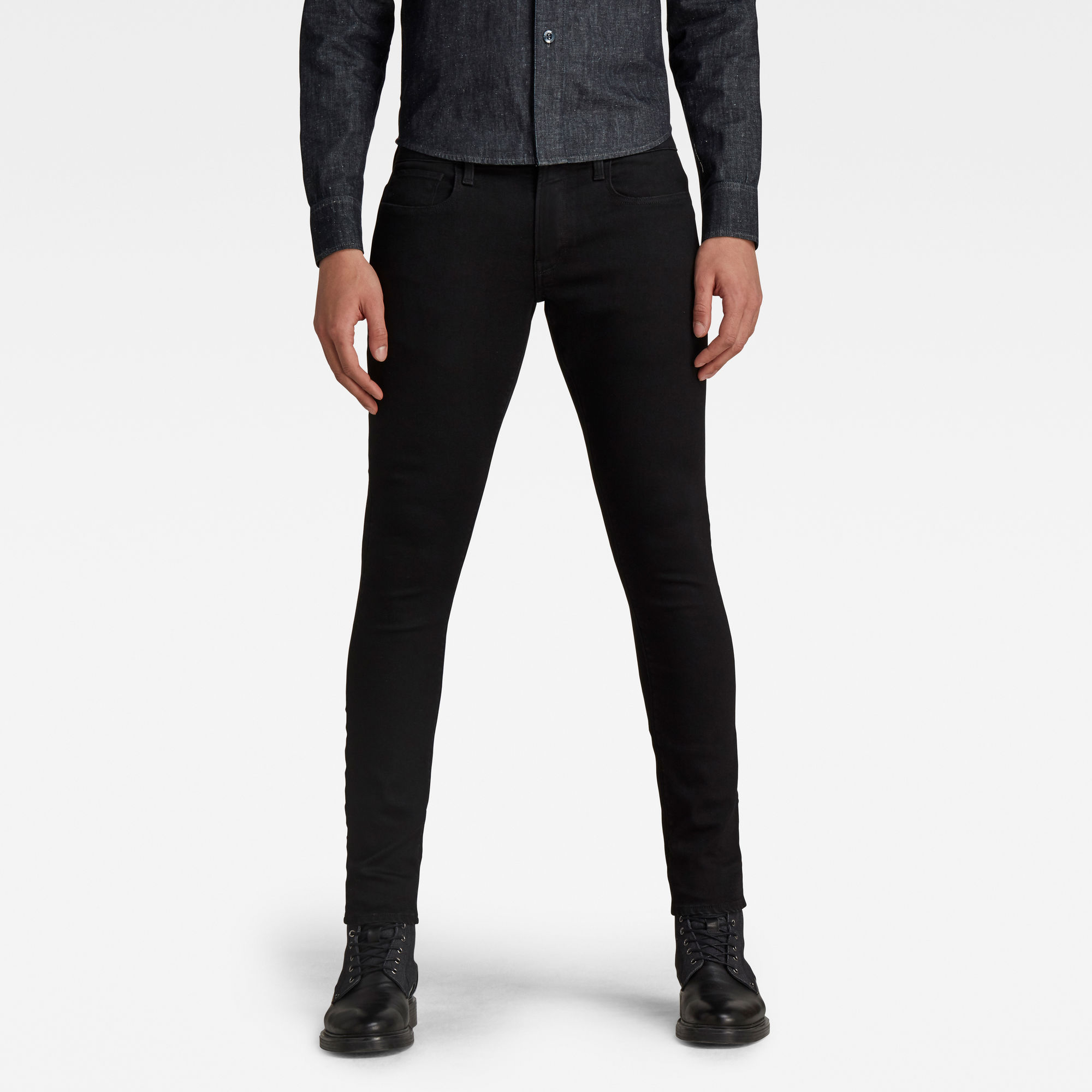 G-Star RAW Heren 3301 Deconstructed Skinny Jeans Donkerblauw G-Star RAW Heren 3301 Deconstructed Skinny Jeans Donkerblauw