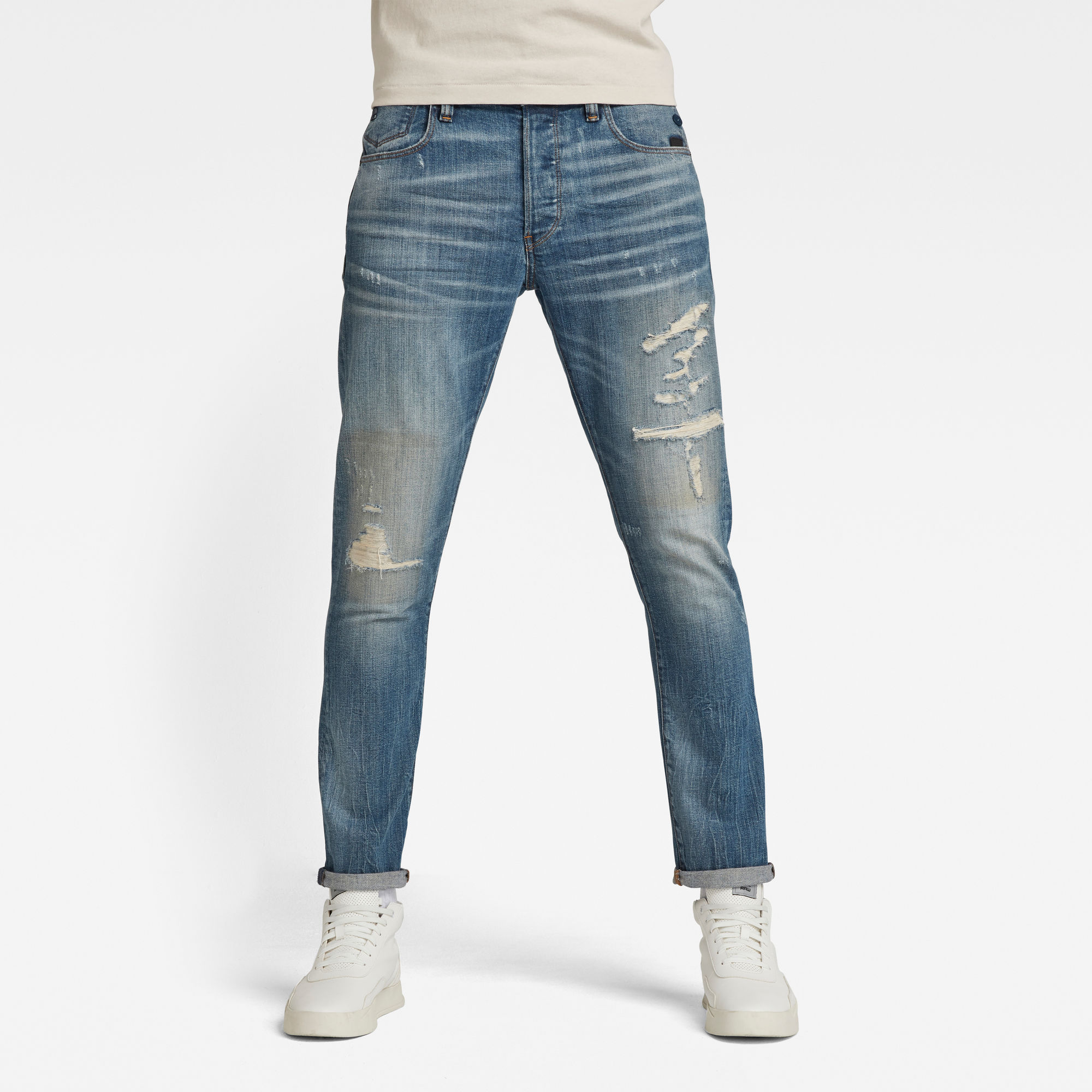 G-Star RAW Heren G-Bleid Slim Jeans Lichtblauw G-Star RAW Heren G-Bleid Slim Jeans Lichtblauw
