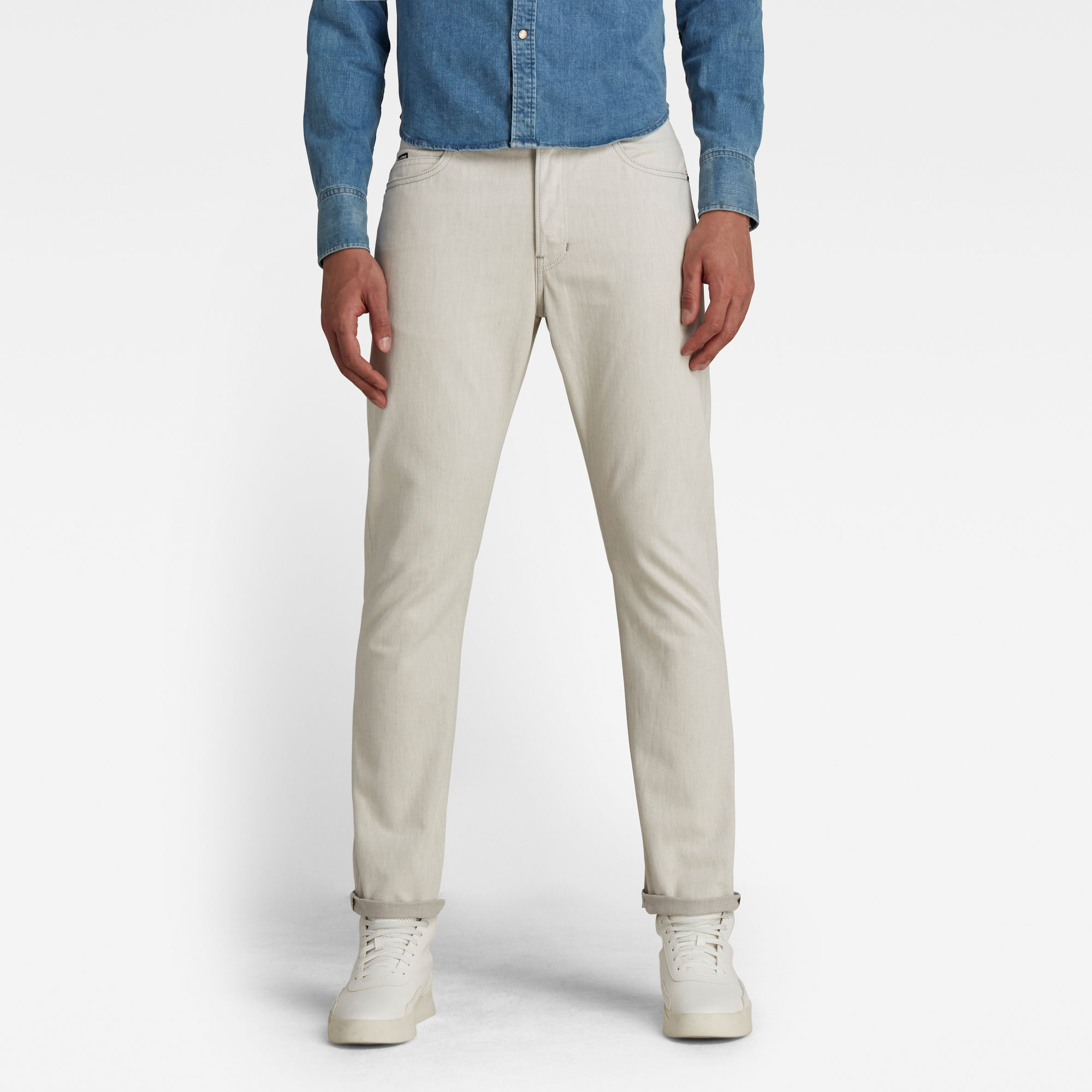 G-Star RAW Heren Triple A Regular Straight Jeans Beige G-Star RAW Heren Triple A Regular Straight Jeans Beige