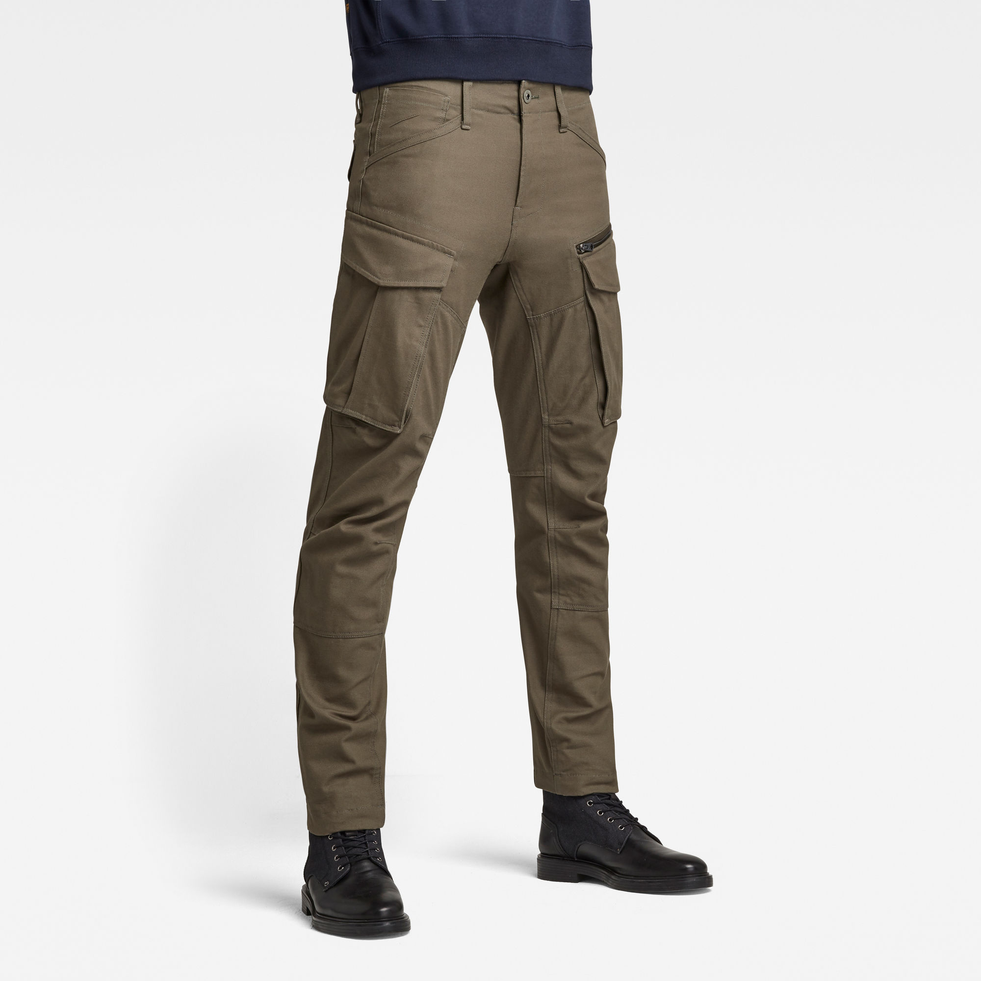 G-Star RAW Heren Rovic Zip 3D Straight Tapered Pant Groen G-Star RAW Heren Rovic Zip 3D Straight Tapered Pant Groen
