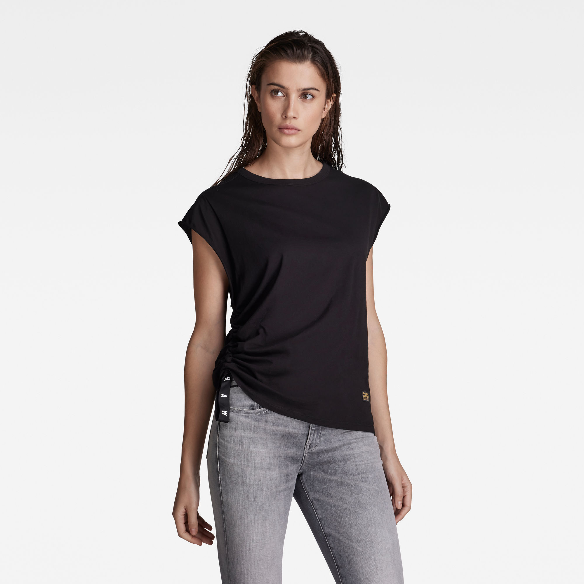 G-Star RAW Dames GSRAW Knotted Top Zwart G-Star RAW Dames GSRAW Knotted Top Zwart