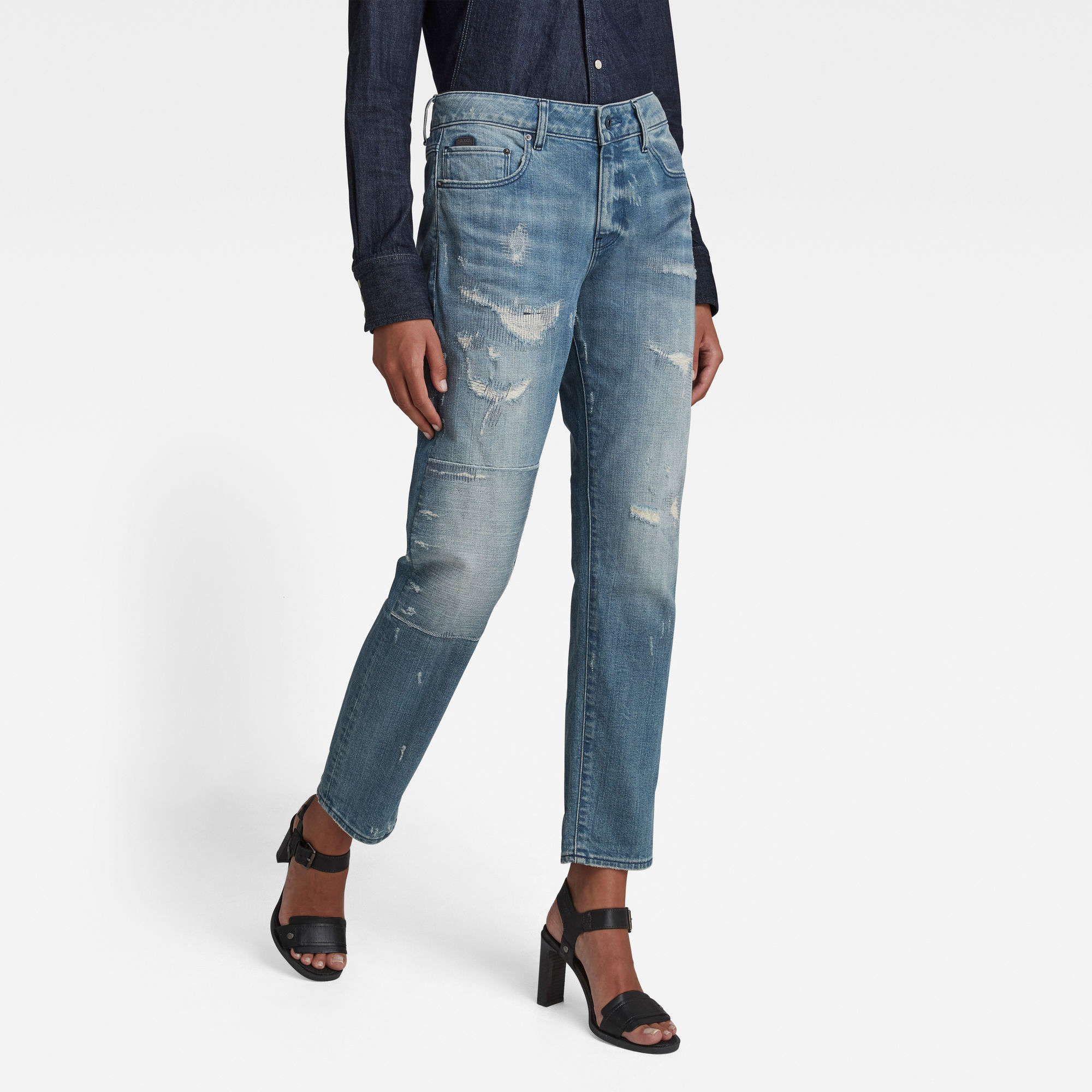 G-Star RAW Dames Kate Boyfriend Jeans Lichtblauw G-Star RAW Dames Kate Boyfriend Jeans Lichtblauw
