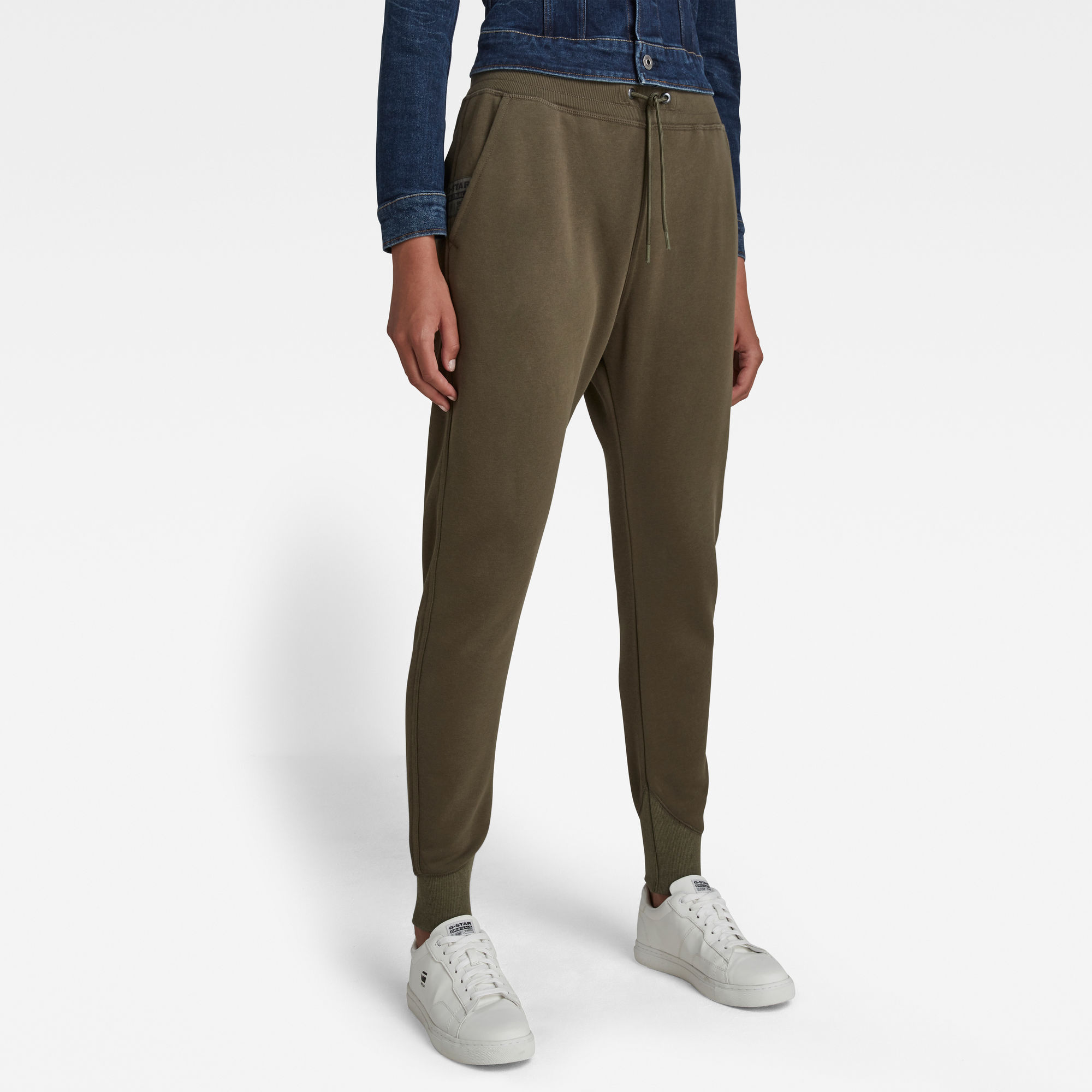 G-Star RAW Dames Premium core 3D Tapered Sweatpants Groen G-Star RAW Dames Premium core 3D Tapered Sweatpants Groen