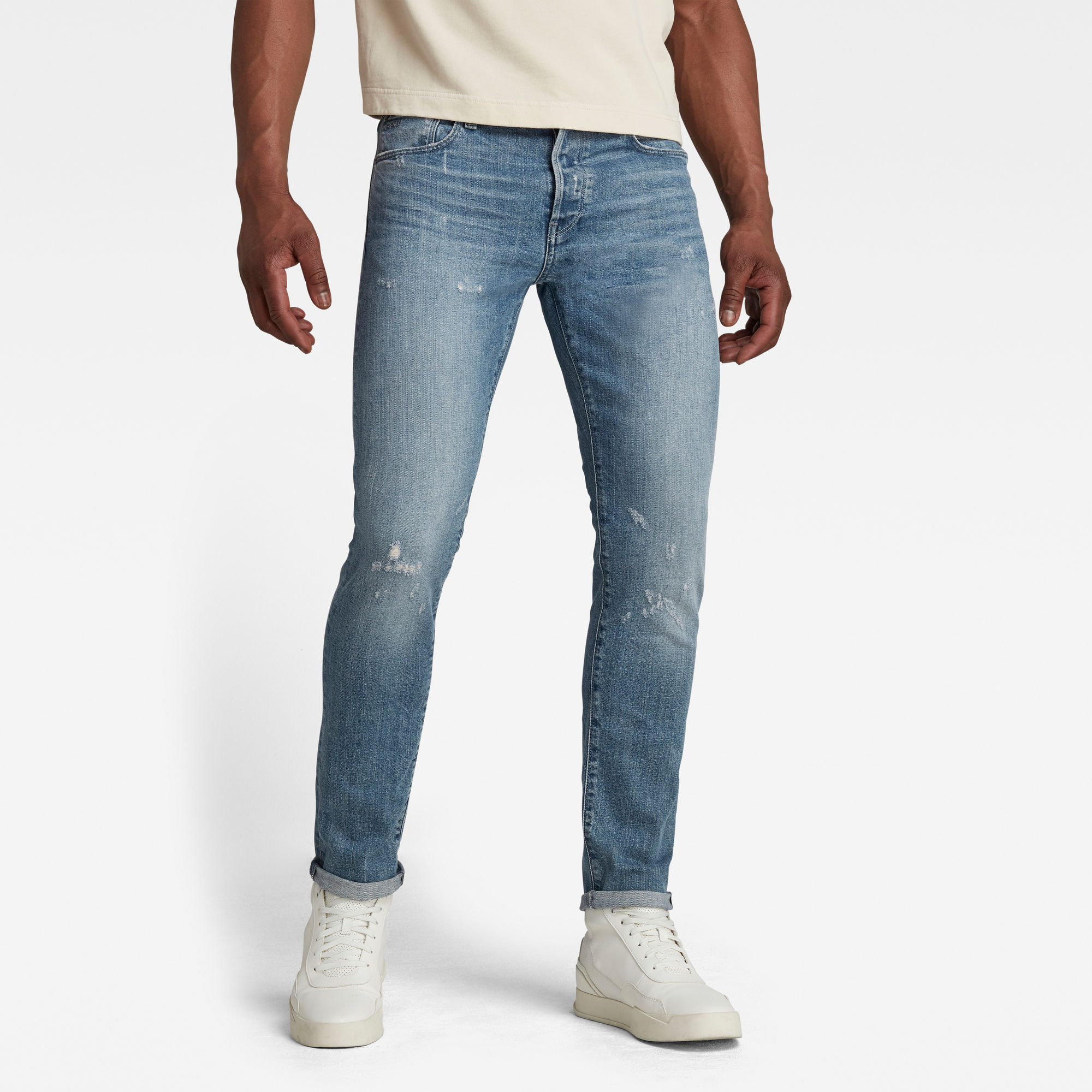 G-Star RAW Heren 3301 Slim Jeans Lichtblauw G-Star RAW Heren 3301 Slim Jeans Lichtblauw