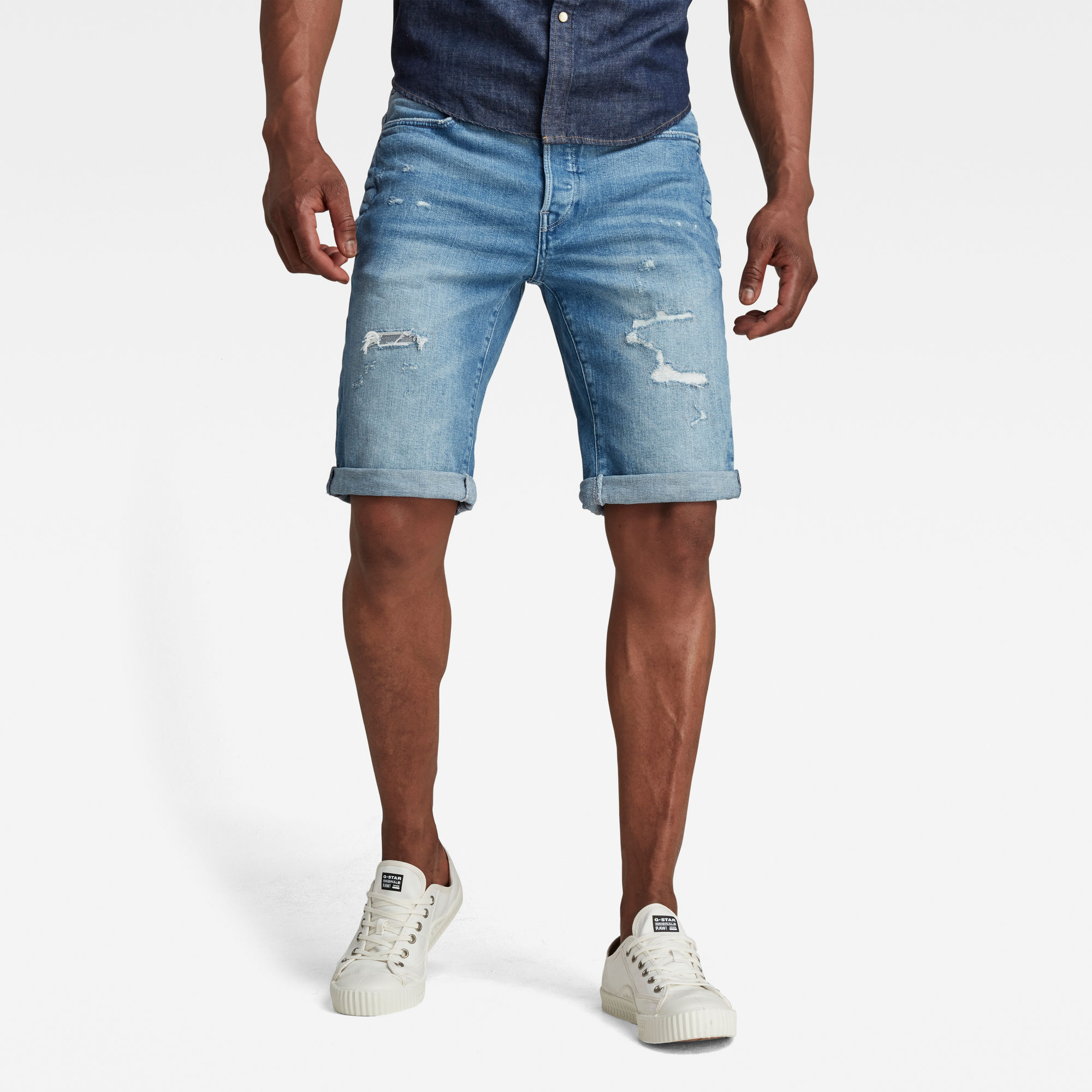 G-Star RAW Heren D-Staq 3D Short Blauw G-Star RAW Heren D-Staq 3D Short Blauw