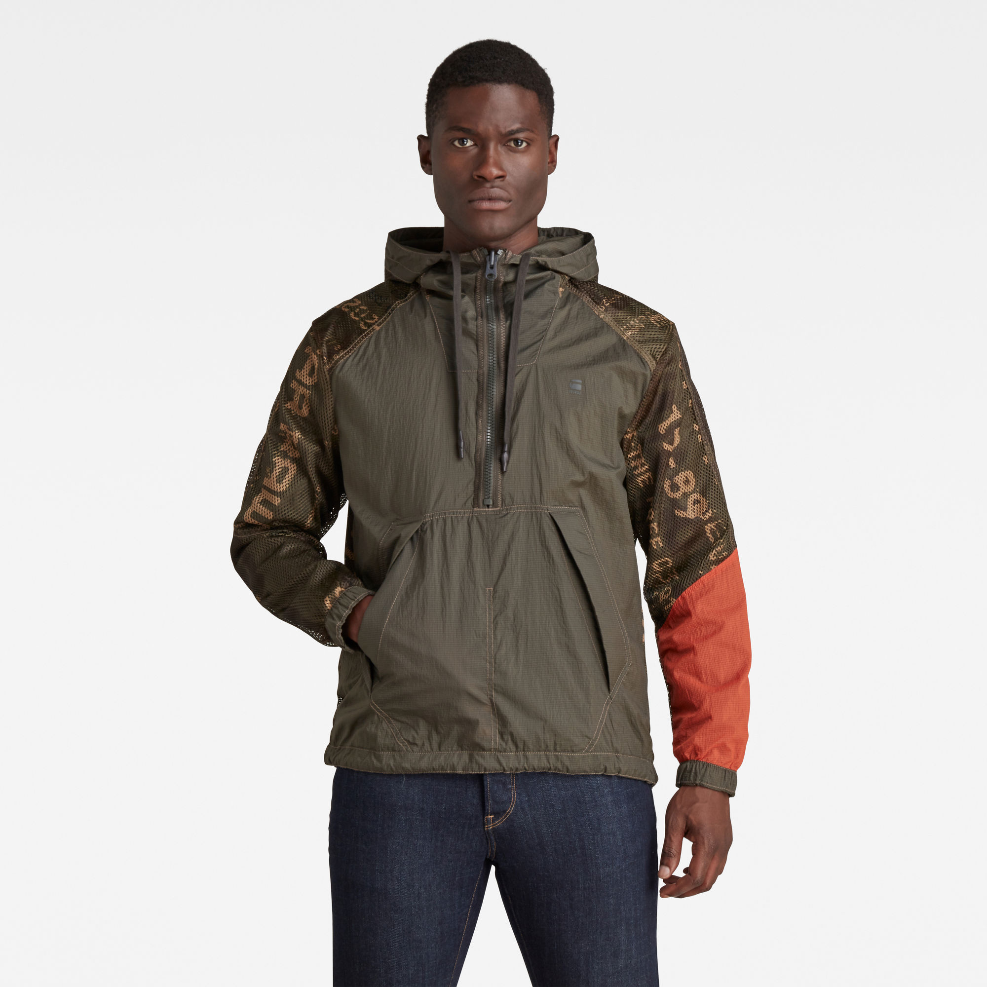 G-Star RAW Heren Reversible Anorak Groen G-Star RAW Heren Reversible Anorak Groen
