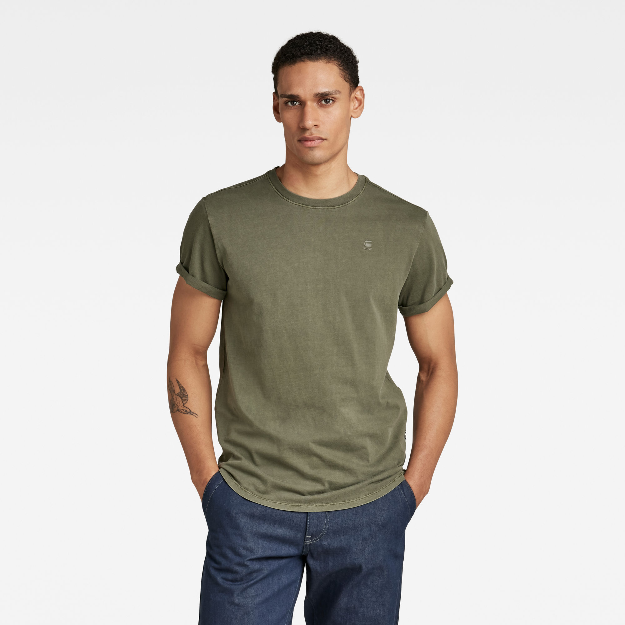 G-Star RAW Heren Lash T-Shirt Groen G-Star RAW Heren Lash T-Shirt Groen