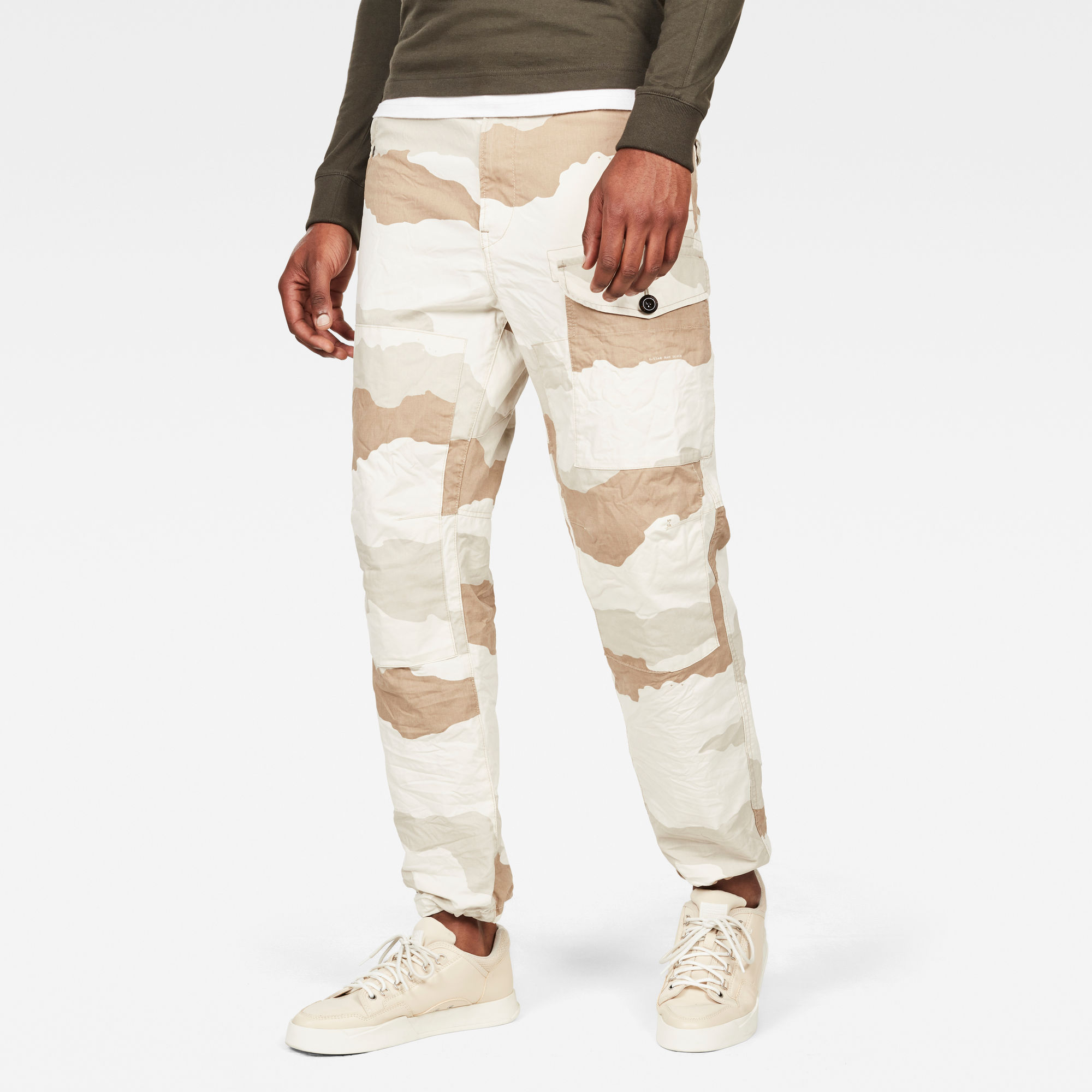G-Star RAW Heren Torrick Relaxed Broek Beige G-Star RAW Heren Torrick Relaxed Broek Beige