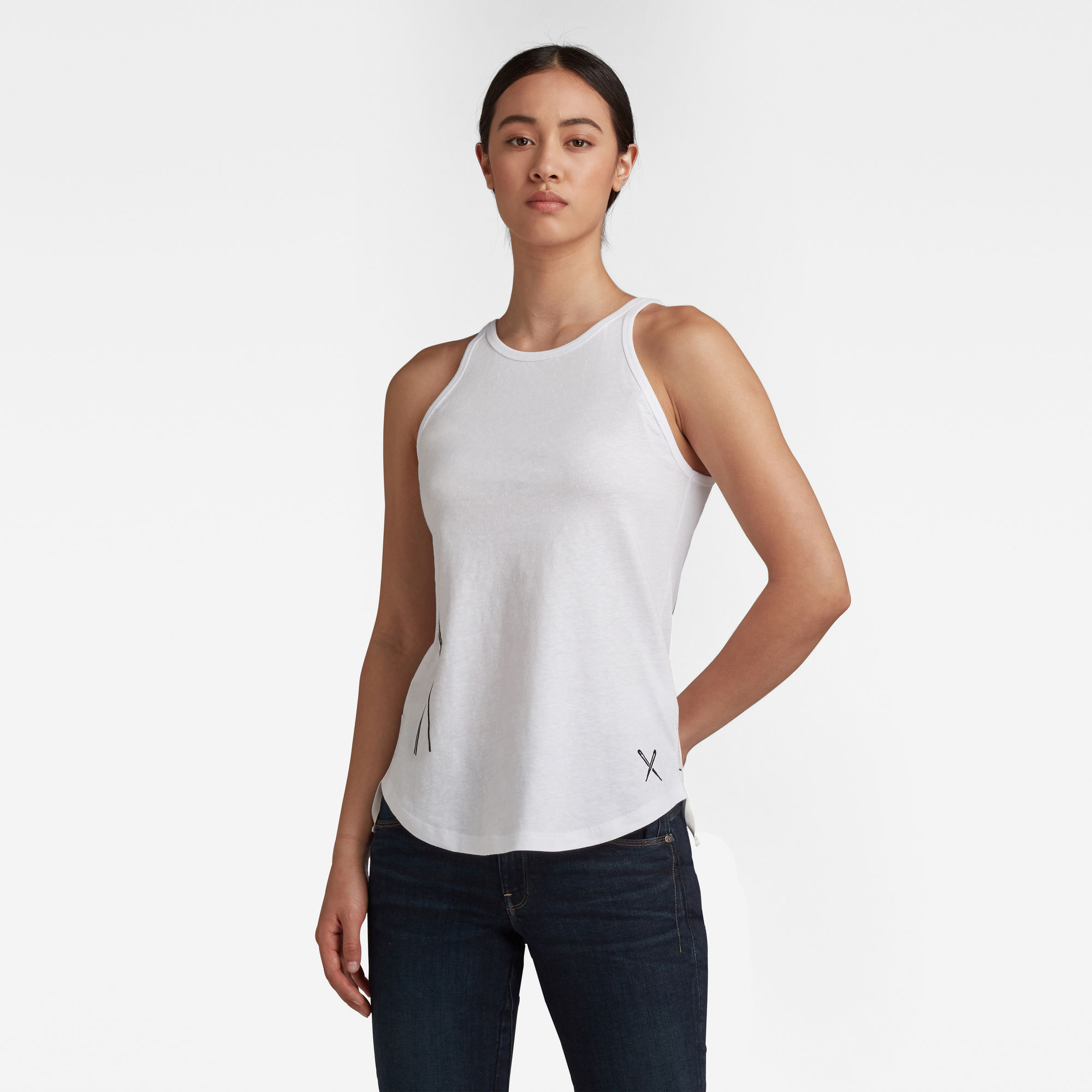 G-Star RAW Dames Objects Tanktop Wit G-Star RAW Dames Objects Tanktop Wit
