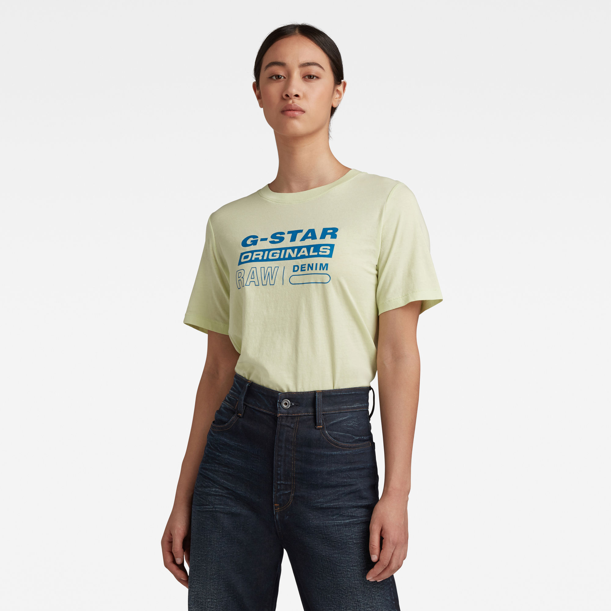 G-Star RAW Femmes T-shirt Originals Label Regular Vert