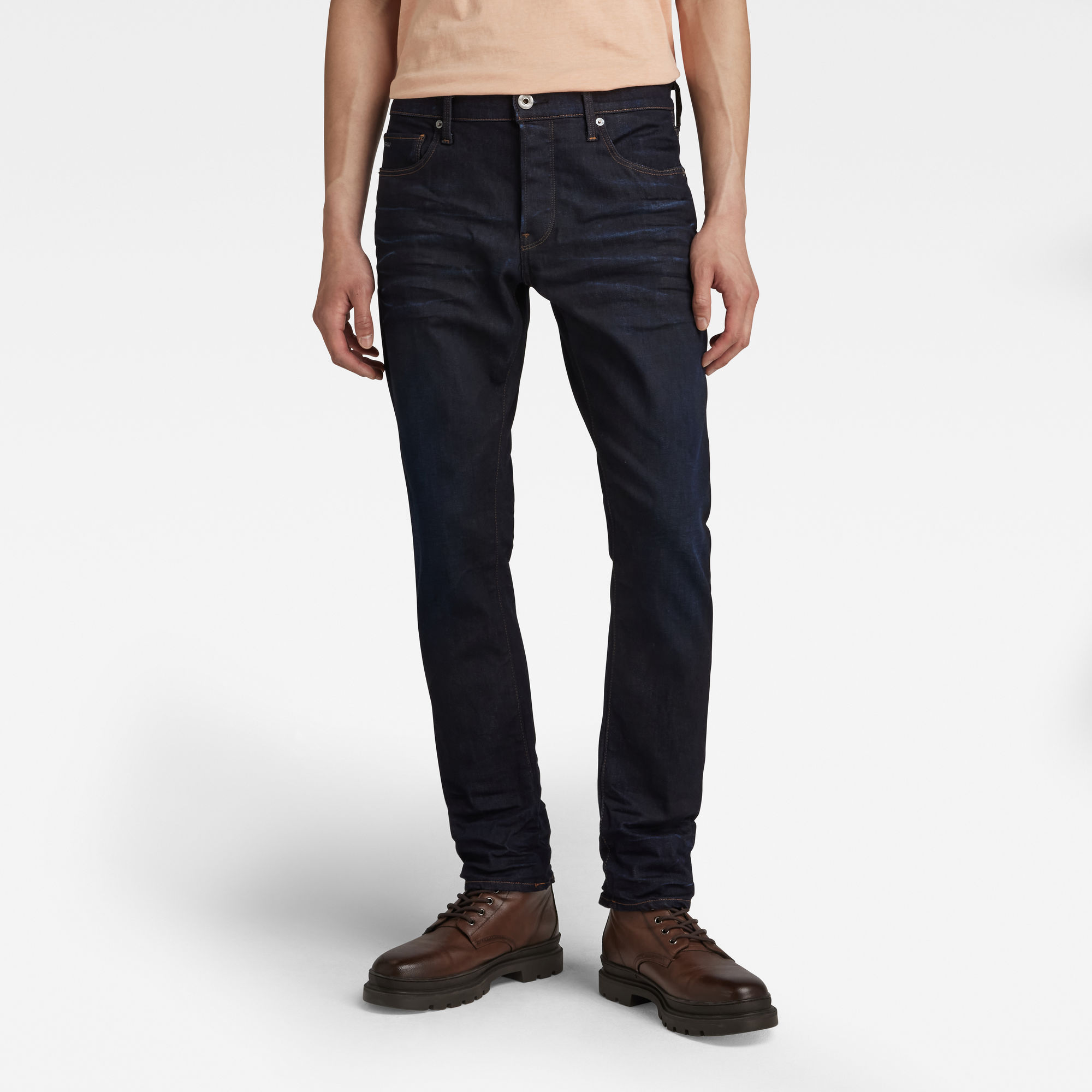 G-Star RAW Heren 3301 Straight Tapered Jeans Donkerblauw G-Star RAW Heren 3301 Straight Tapered Jeans Donkerblauw