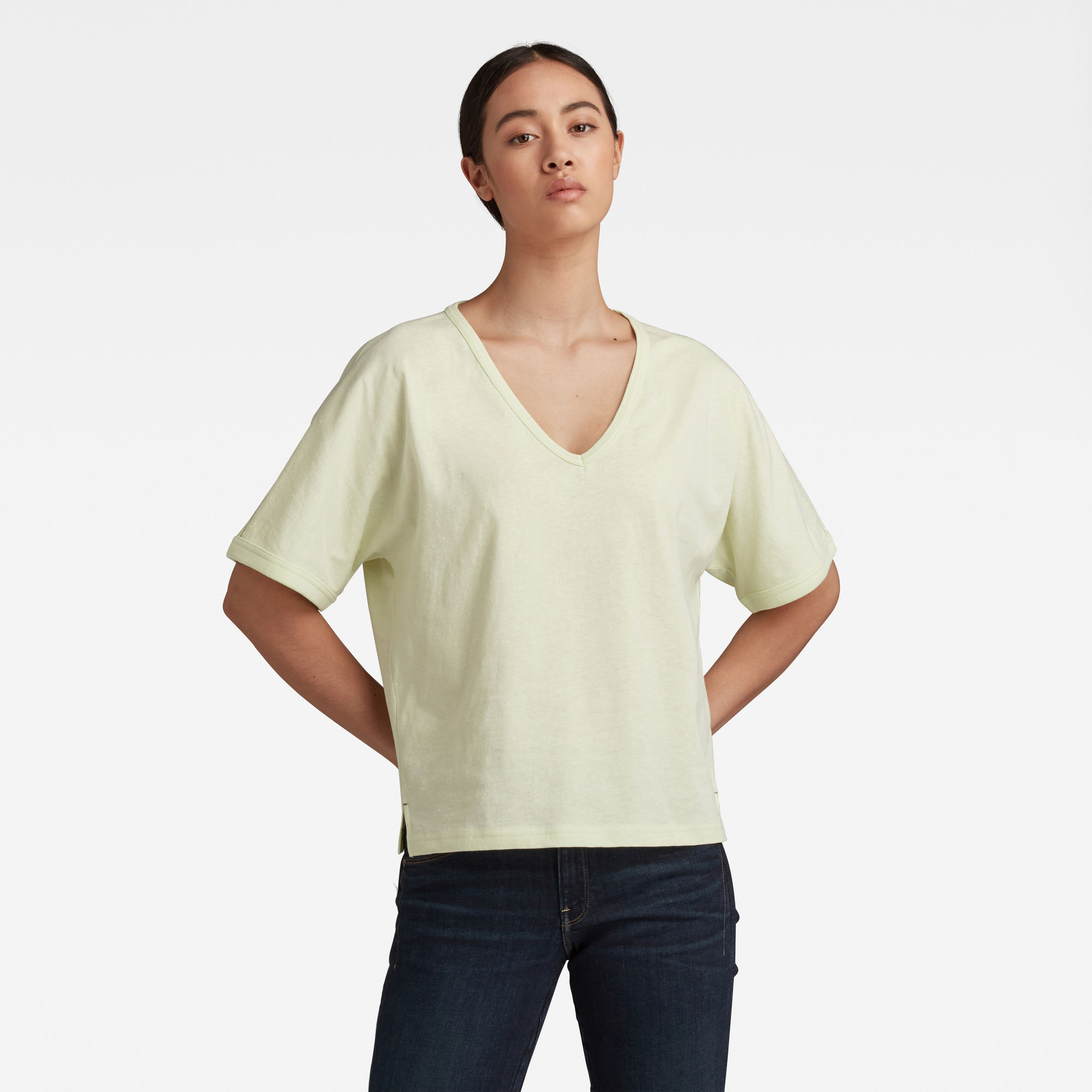 G-Star RAW Dames Joosa Stitching Details Top Groen G-Star RAW Dames Joosa Stitching Details Top Groen