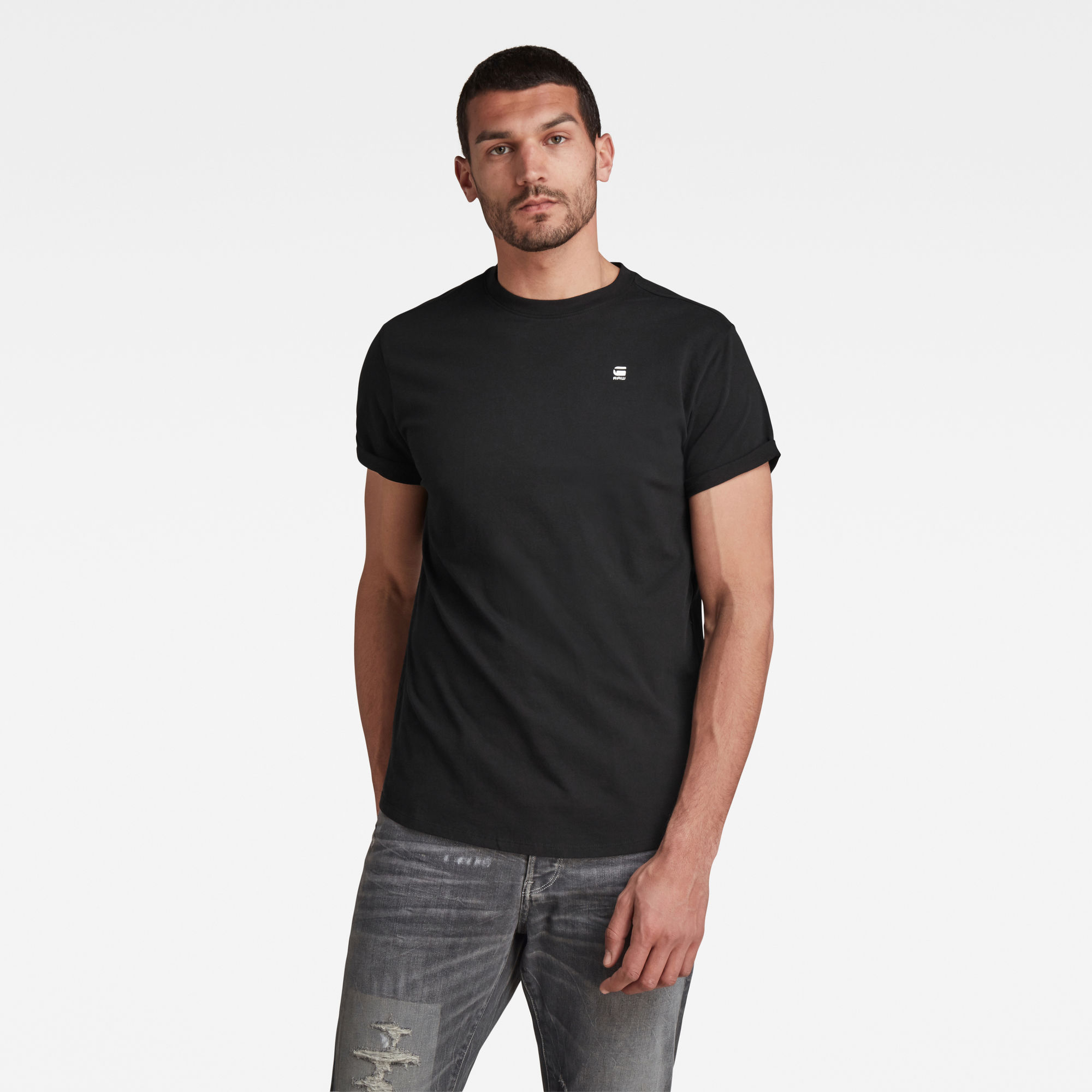 G-Star RAW Heren Lash T-Shirt Zwart G-Star RAW Heren Lash T-Shirt Zwart
