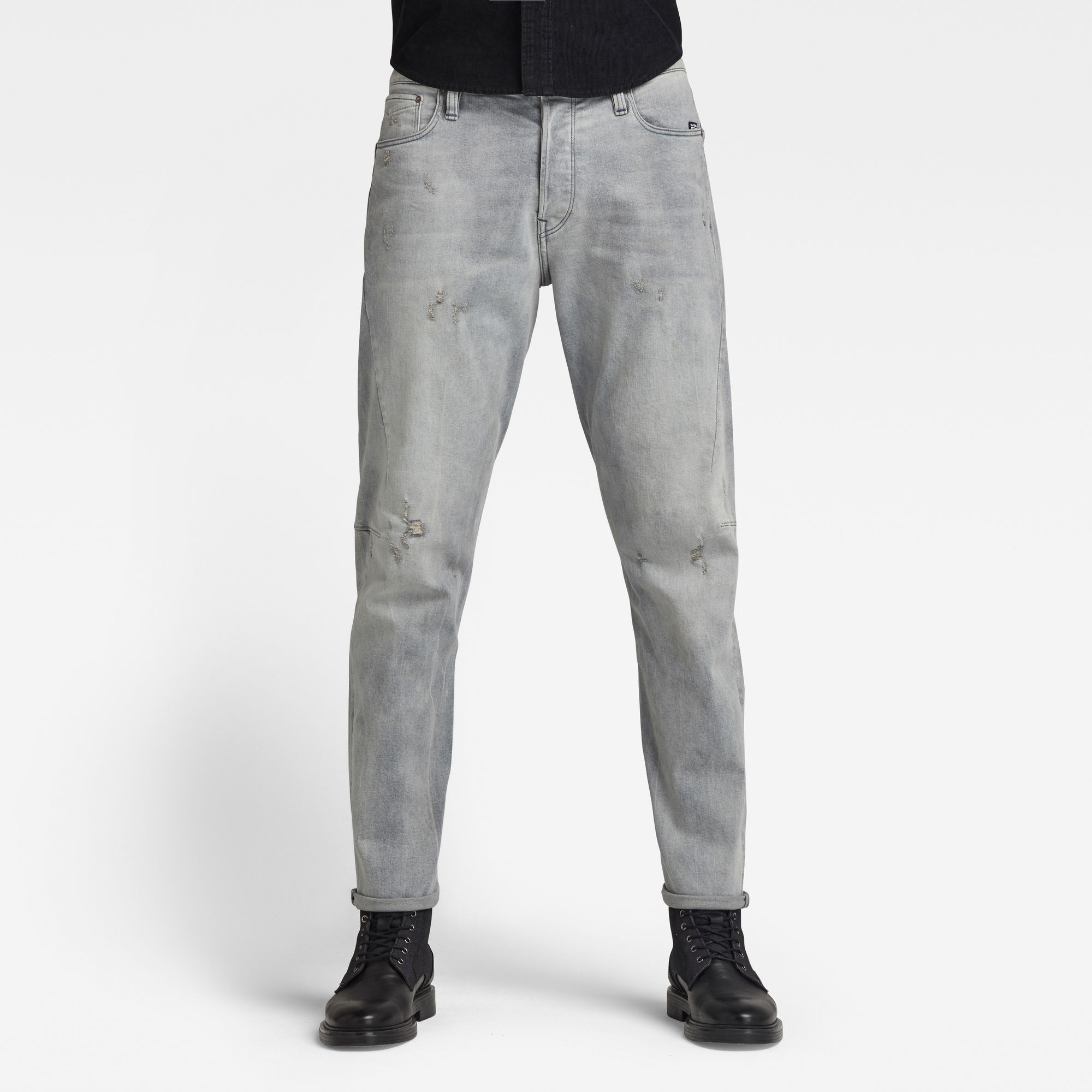 G-Star RAW Heren Scutar 3D Tapered Jeans Grijs G-Star RAW Heren Scutar 3D Tapered Jeans Grijs