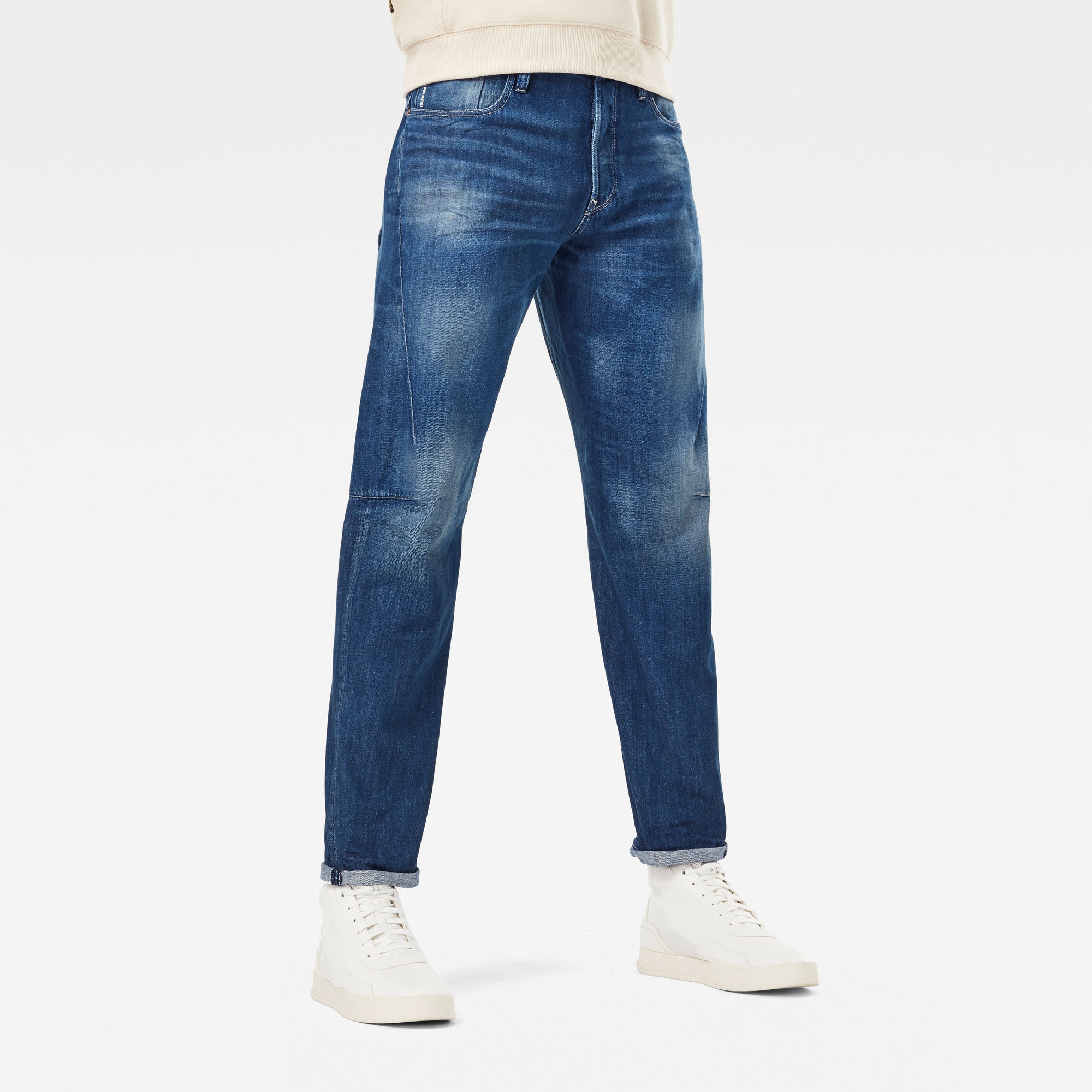 G-Star RAW Heren Scutar 3D Tapered Jeans C Blauw G-Star RAW Heren Scutar 3D Tapered Jeans C Blauw