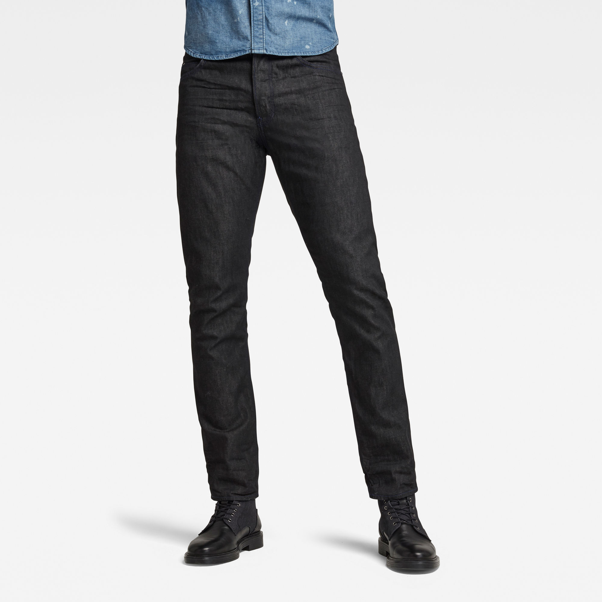 G-Star RAW Heren Triple A Straight Jeans Zwart G-Star RAW Heren Triple A Straight Jeans Zwart