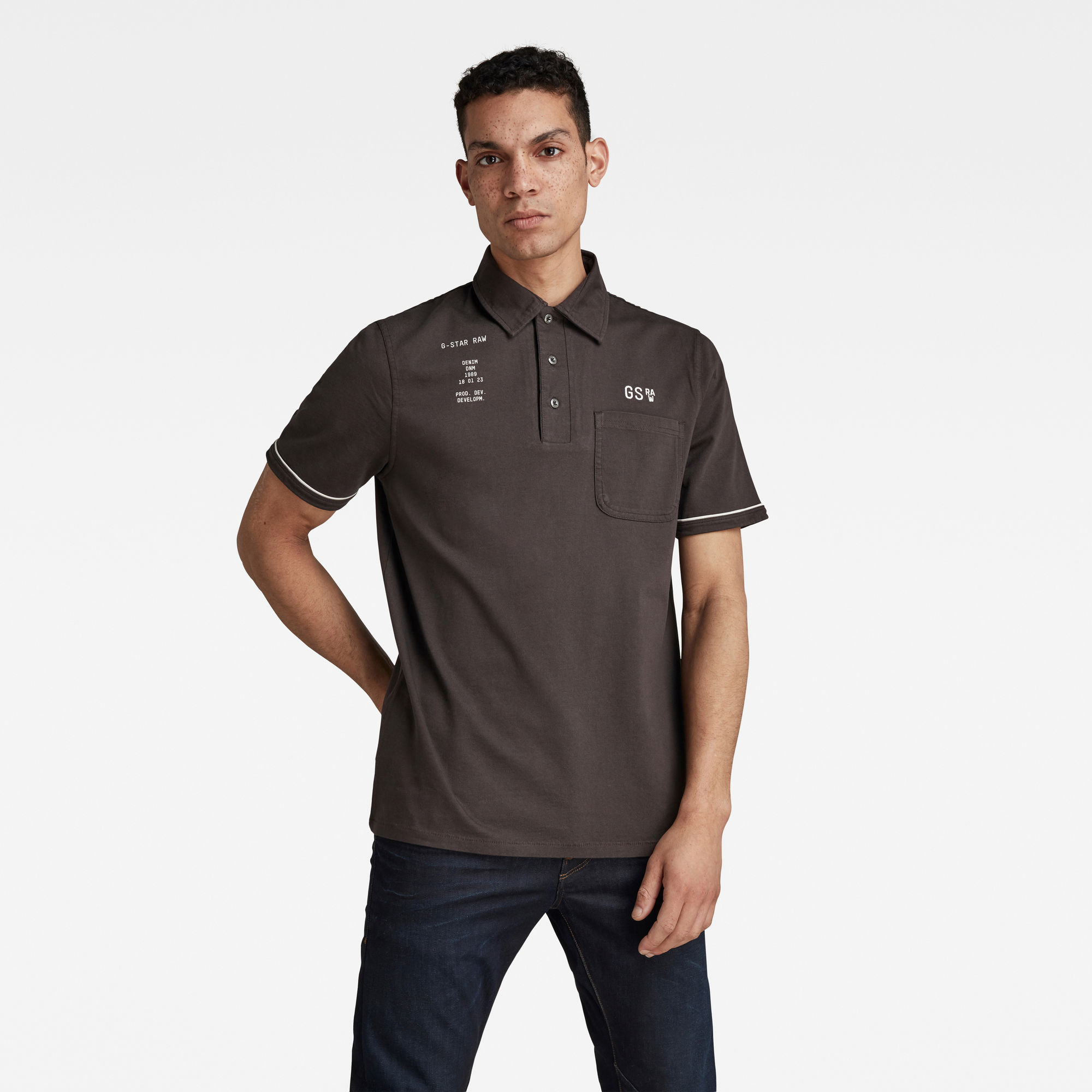 G-Star RAW Heren Summer Contrast Polo Grijs G-Star RAW Heren Summer Contrast Polo Grijs