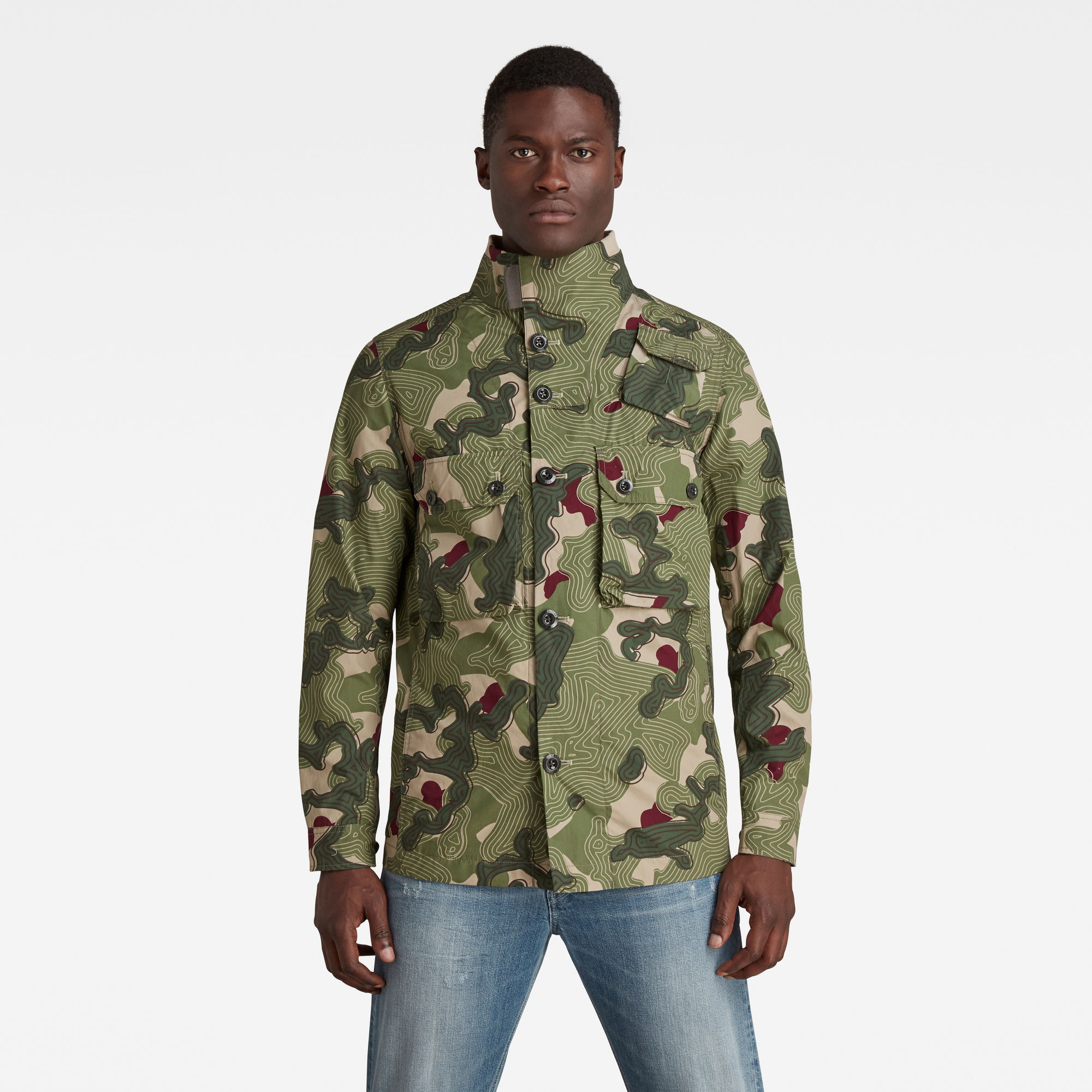 G-Star RAW Heren Army Artwork Indoor Jack Meerkleurig G-Star RAW Heren Army Artwork Indoor Jack Meerkleurig