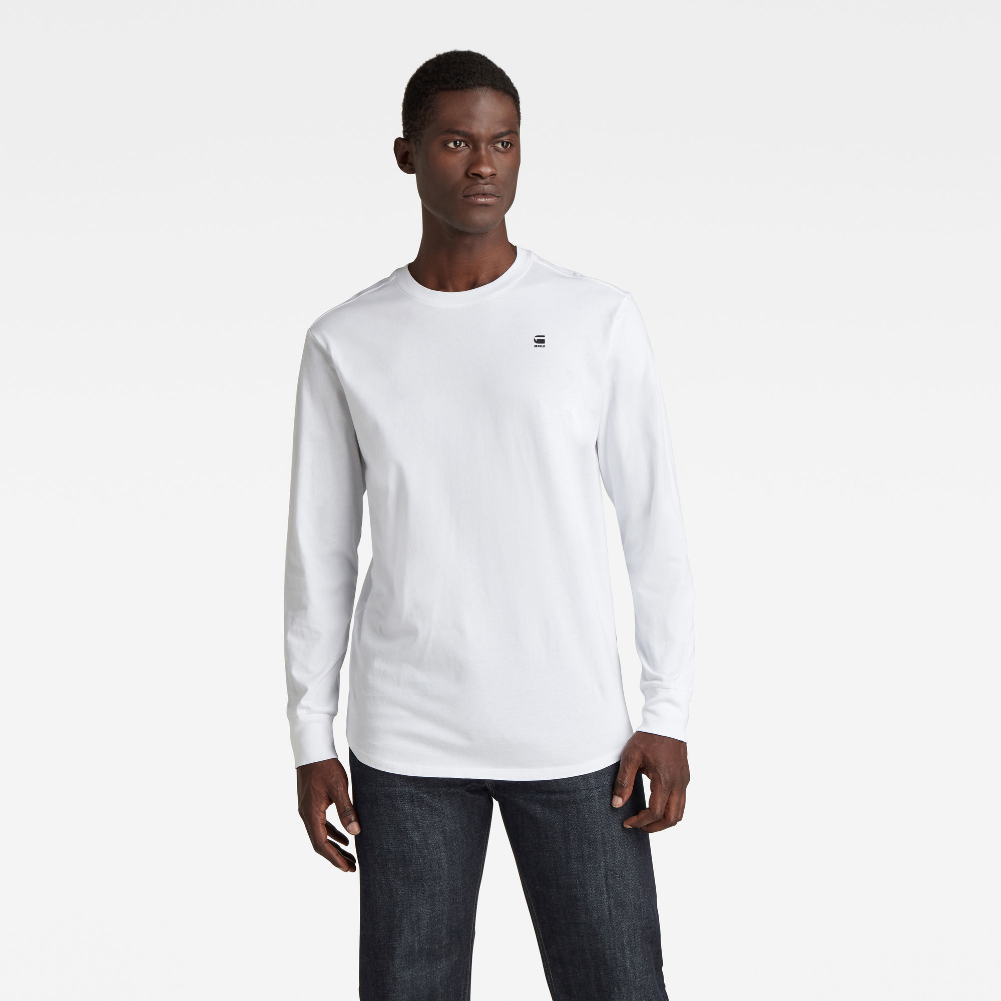 G-Star RAW Heren Lash T-Shirt Wit G-Star RAW Heren Lash T-Shirt Wit